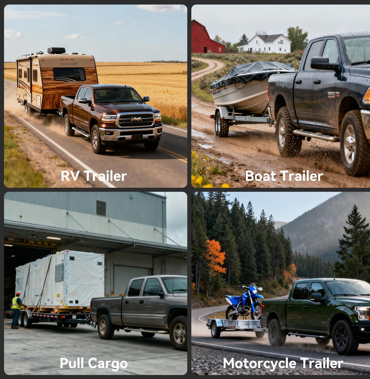 Patented Adjustable Trailer Hitch Drop Hitch Fits 2 & 2.5-Inch Receiver – 6" Drop/Rise Tow Hitch with 1-7/8", 2" and 2-5/16" Tow Balls – 20,000 GTW &16500 GTW (6" Drop/Rise, 2.5" Receiver)