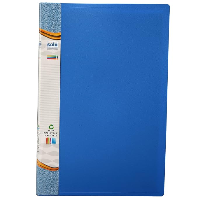 Solo Folder File Solo Display File, Presentation Folder with Clear Document Sleeve ...