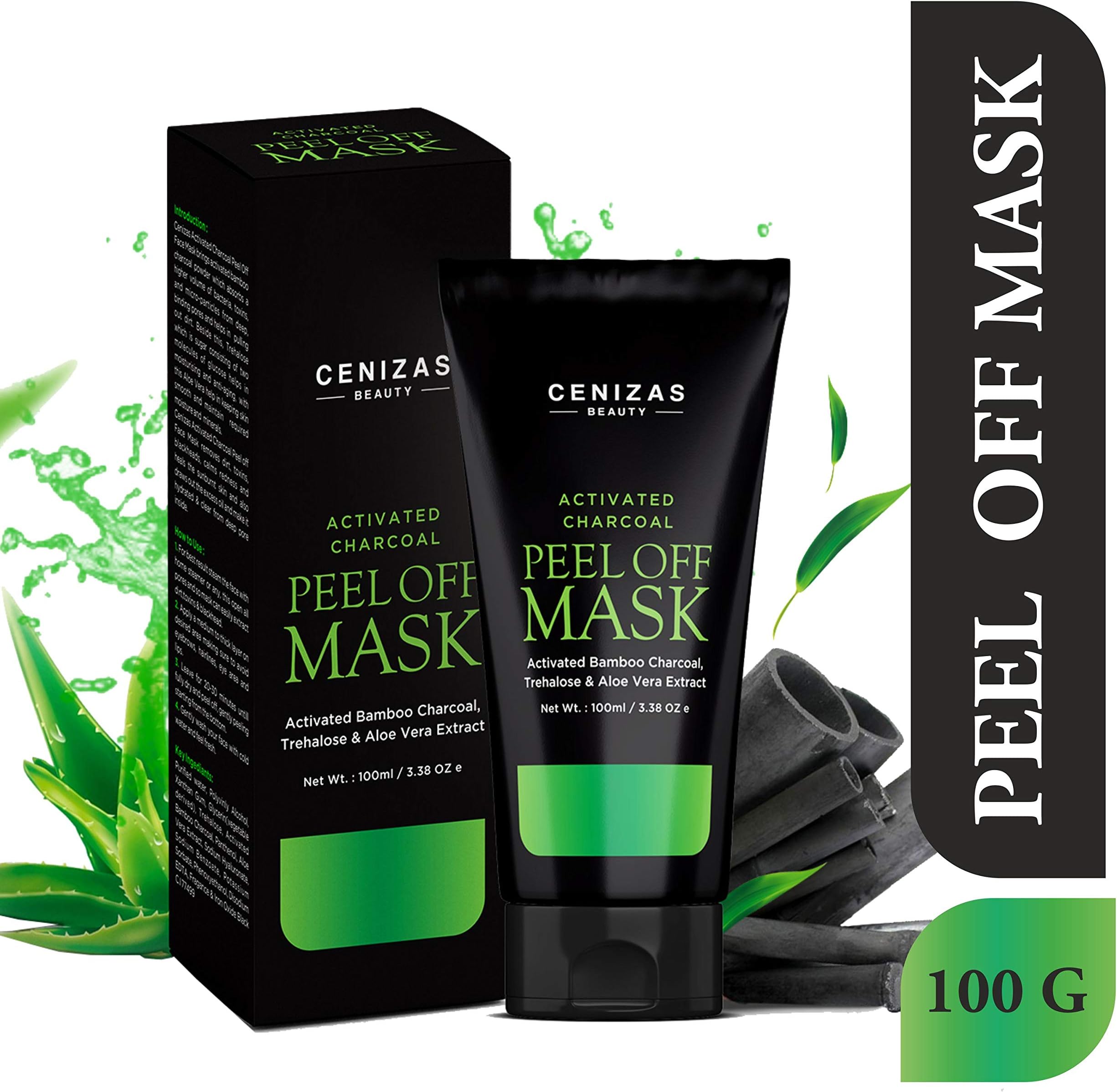 Cenizas Charcoal Peel-Off Mask - Deep skin cleansing 100g