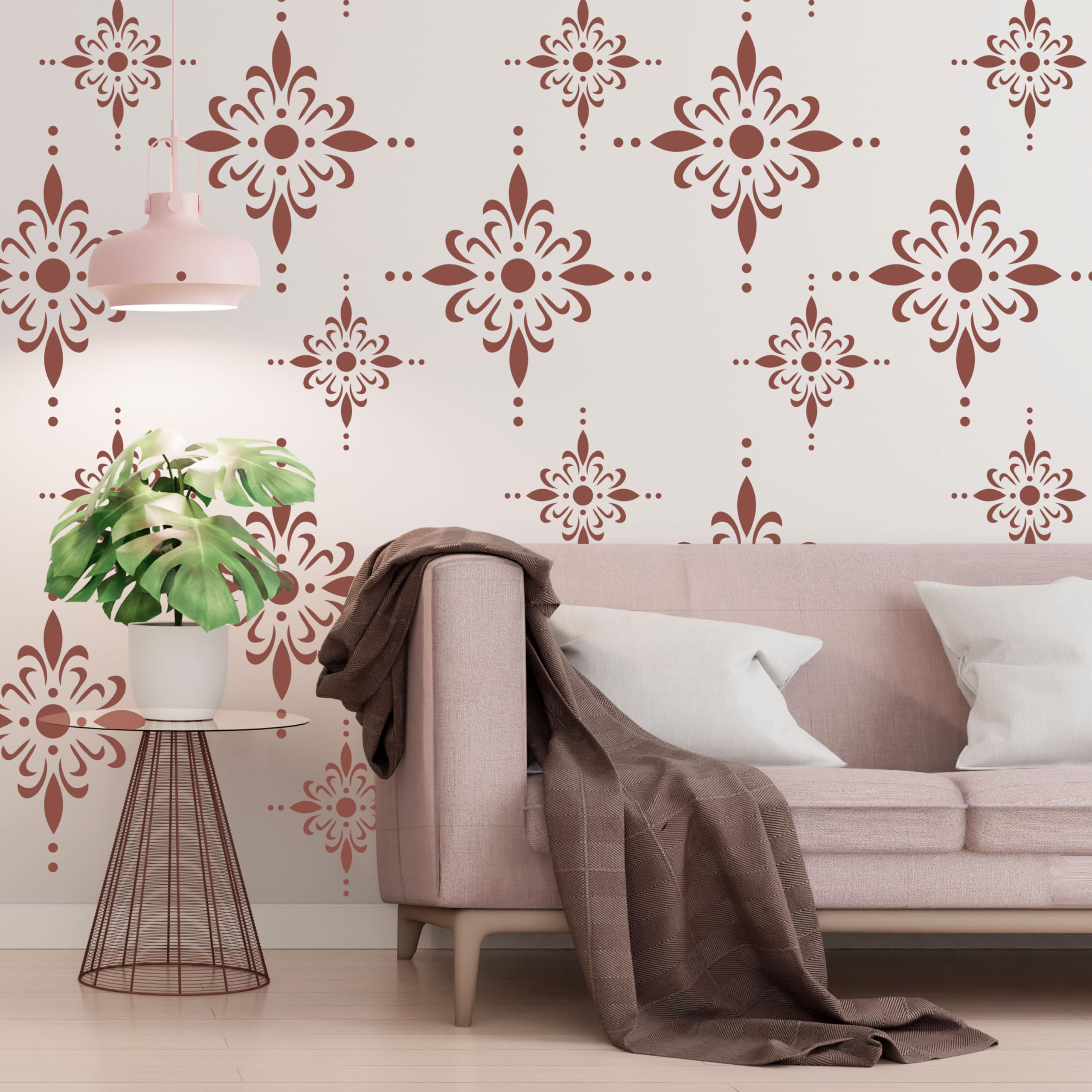 StenCart Shimmering Pack of 2 Stencil for Wall Painting Home DIY Reusable Wall Stencil Design for Wall Decoration (16-inch x 24 inch) - Combo of 2 (B0CVHF8753) Amazon Price History, Amazon Price Tracker