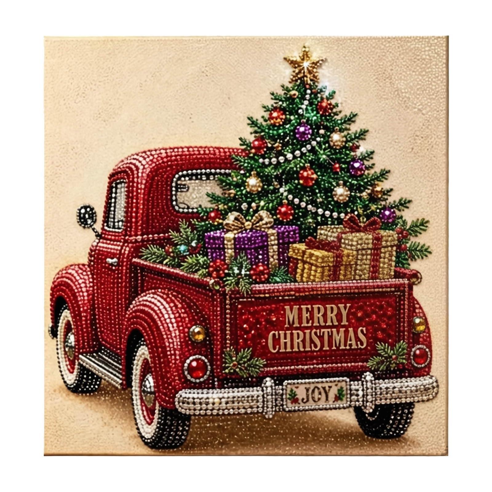 Diamond Painting,Christmas Pearl Diamond Painting Art Kit with Frame, Christmas Pearl Beads Art Craft for Adults, Diamond Gemstone Dots for Home Wall Decor, Hobby Relaxing Creative