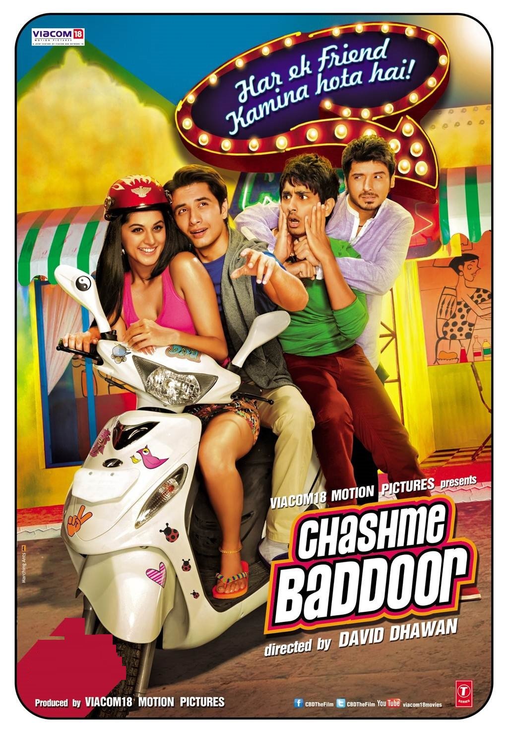 Amazon.com: Chashme Baddoor - dvd (Hindi Movie  Bollywood Film  Indian  Cinema) (2013) : Ali Zafar, Siddharth, Taapsee Pannu, Divyendu Sharma,  David Dhawan: Movies & TV