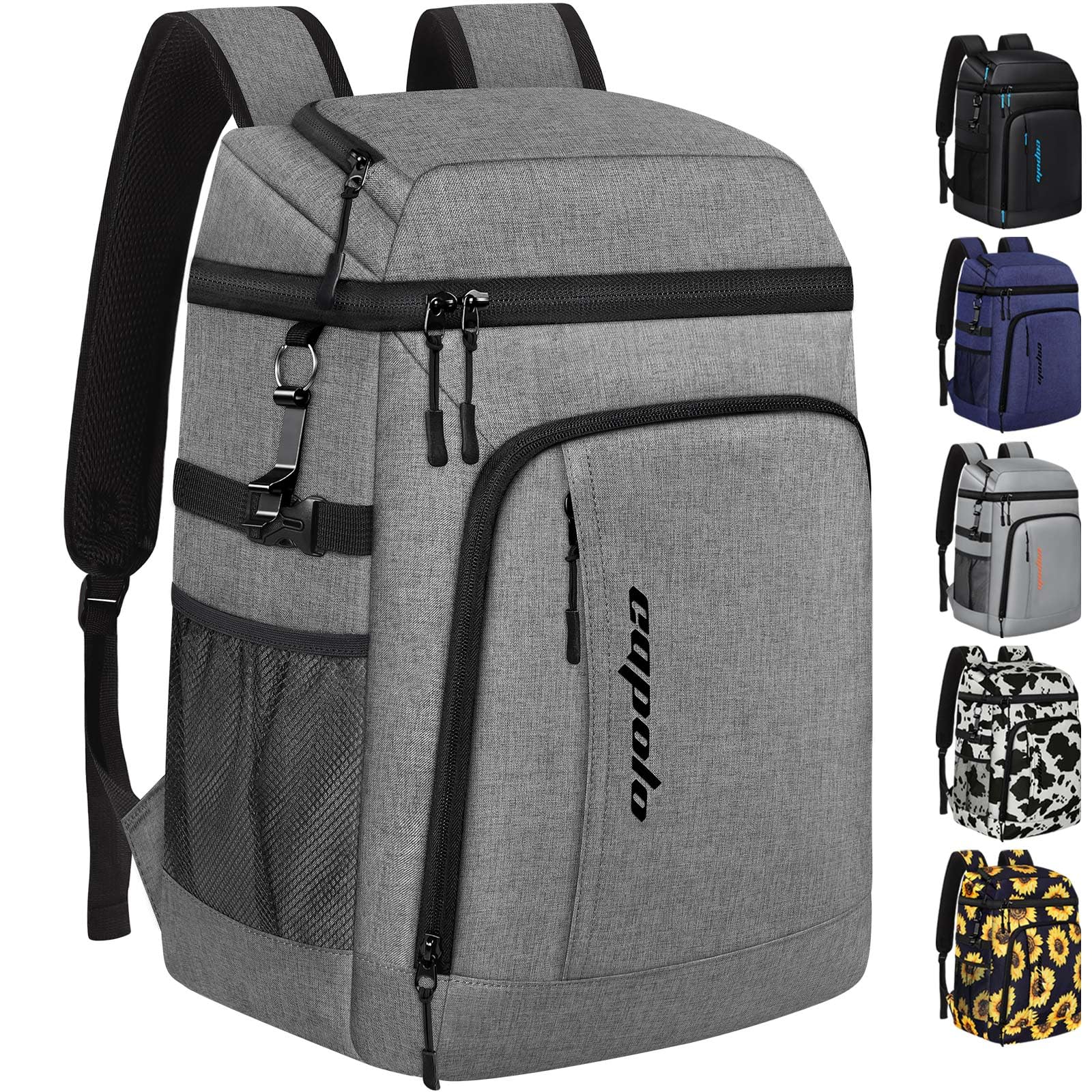 Capolo Cooler Backpack Insulated Leak Proof 36/45 Cans, Soft Camping Bacpack Cooler Thermal Bag Ice Chest, Portable Waterproof Travel Cooler Bag for