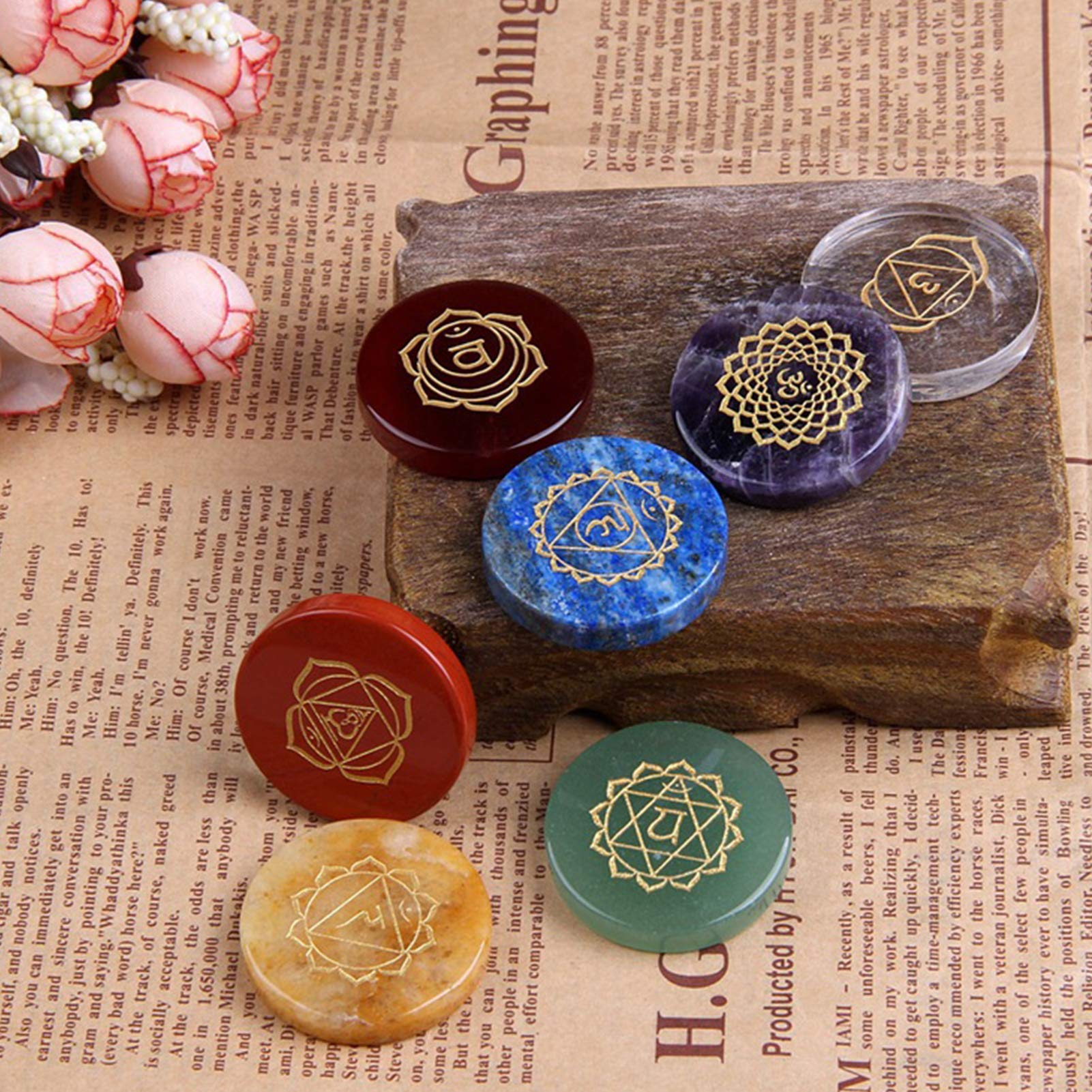 Chakra Set, Chakra Stones Natural Crystal Set Único Para Reiki Para Chakra Equilibrio, Piedras De Chakra De Cristal Curativo Natural Para Terapia De Cristal Para Meditación Para Curación