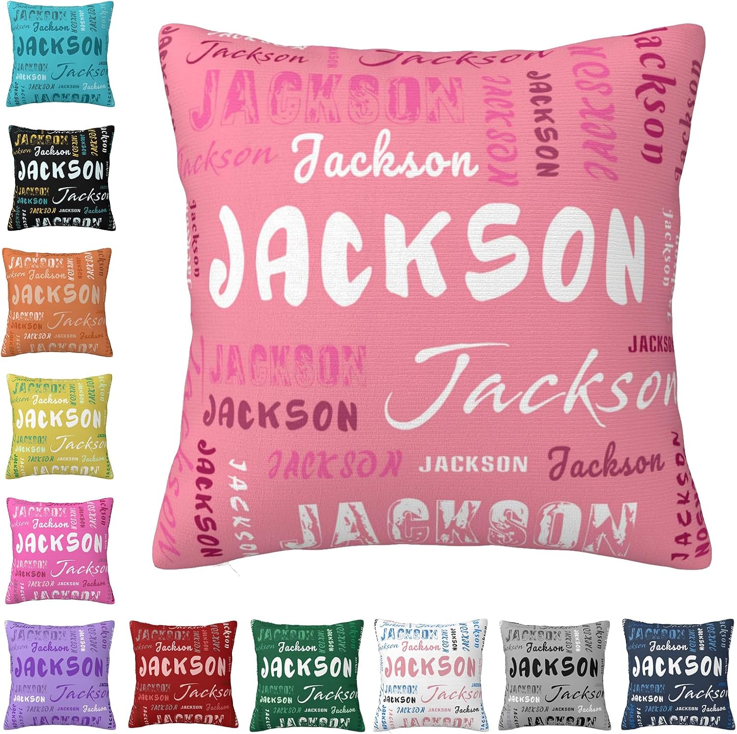 Personalized Pillows with Names Custom Throw Pillow Case