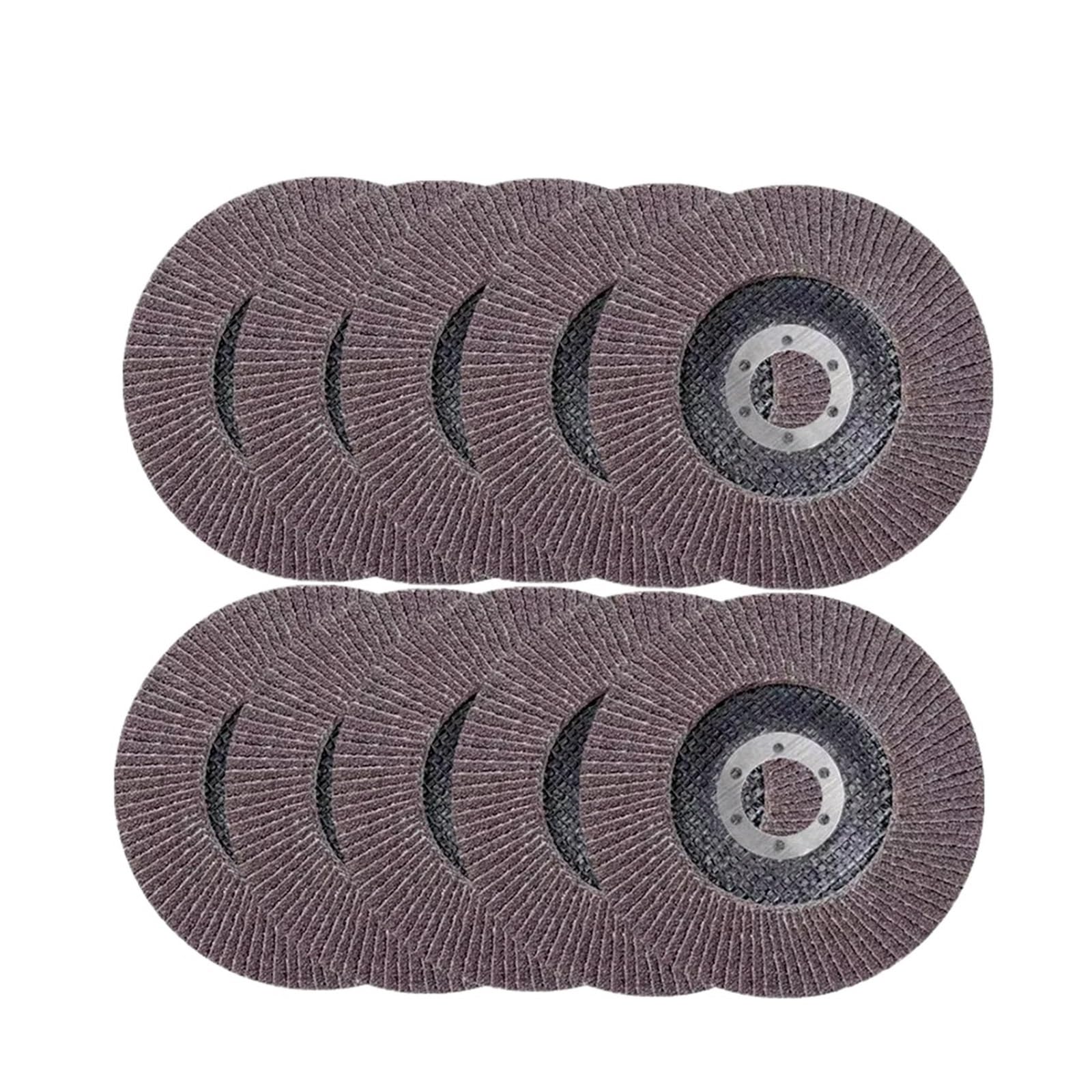 Discos de lija for pulir madera y metal, 10 unidades, 115 mm de apertura, 22,23 mm(115mm 60 Grit A)