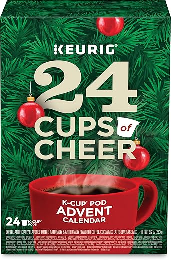 Keurig Advent Calendar Variety Pack, Single Serve K-Cup Pods, 24 Count