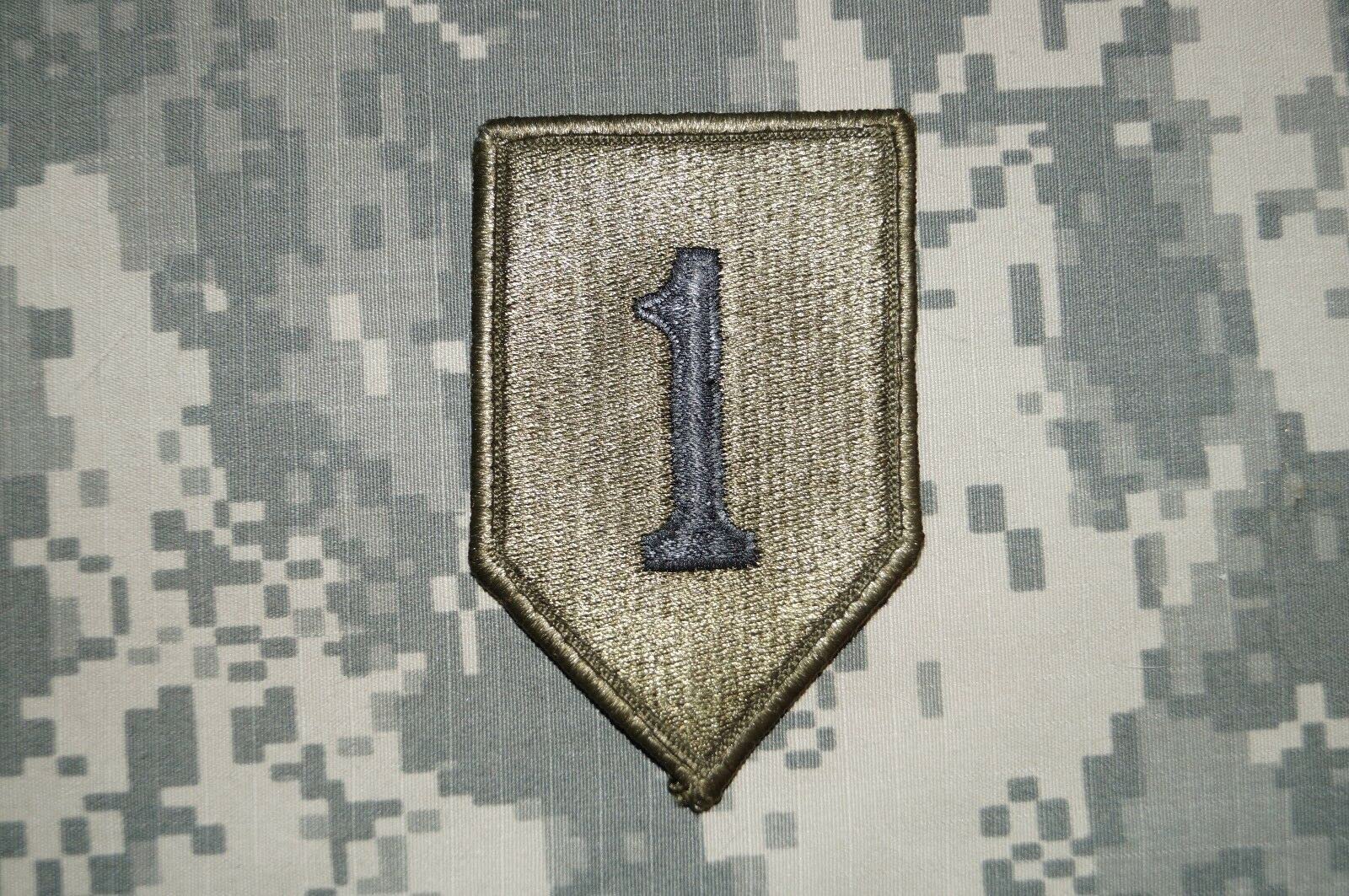 Military Patch Us Army 1St Infantry Division Od BDU Green Perfect Cond Authentic (Great for Jackets, Hats, Backpacks)