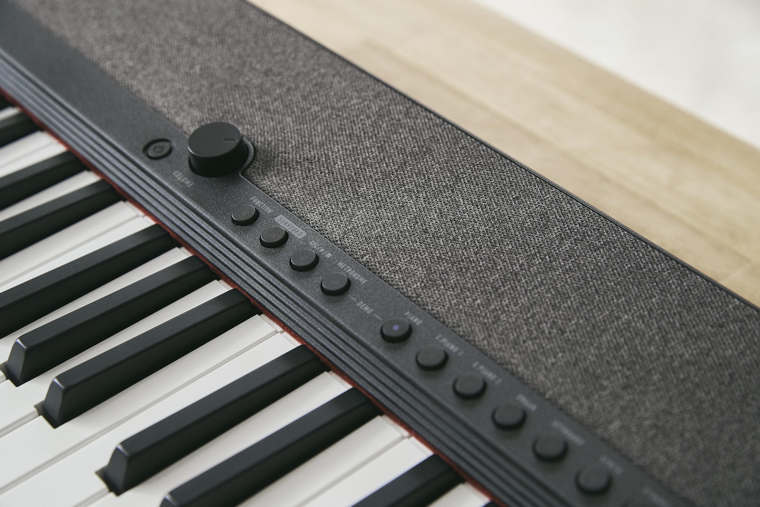 Casio Casiotone CT-S1-76BK Piano-Keyboard mit 76 anschlagdynamischen Tasten, 61 Sounds, schwarz