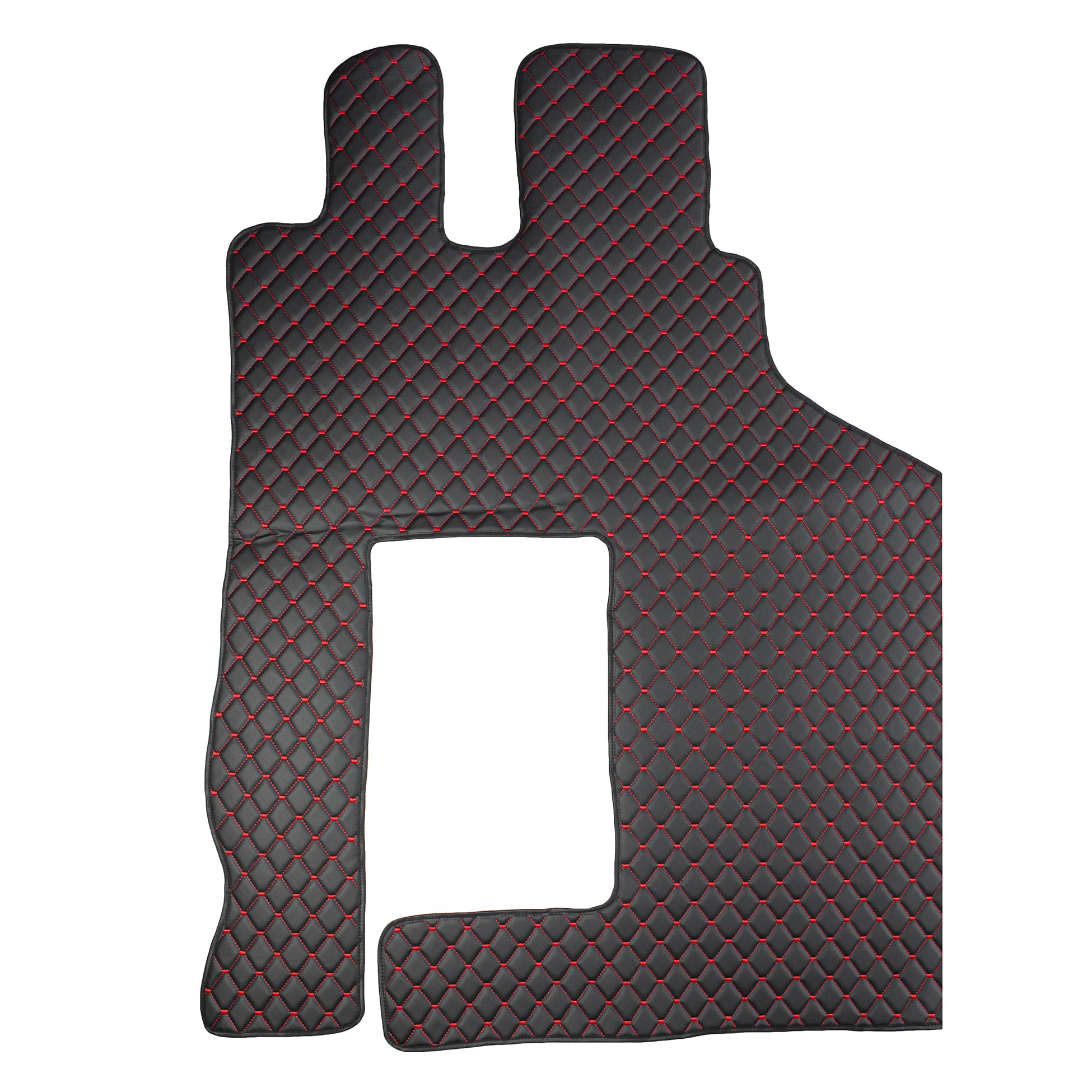 Tapis De Sol Pour Camion Mercedes Actros MP4/MP5 - Noir Et Rouge - Neuf