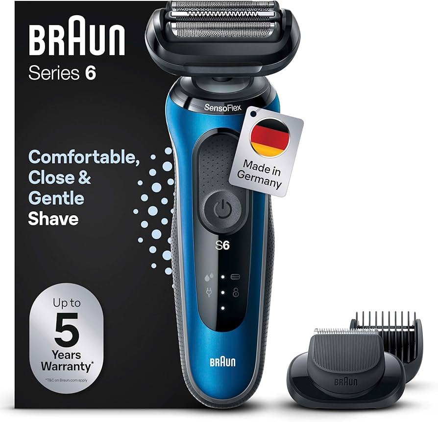 Braun Series 6 61-B1500s Electric Shaver for Men - Rechargeable Braun Series 6 61-B1500s Electric Shaver for Men - Rechargeable