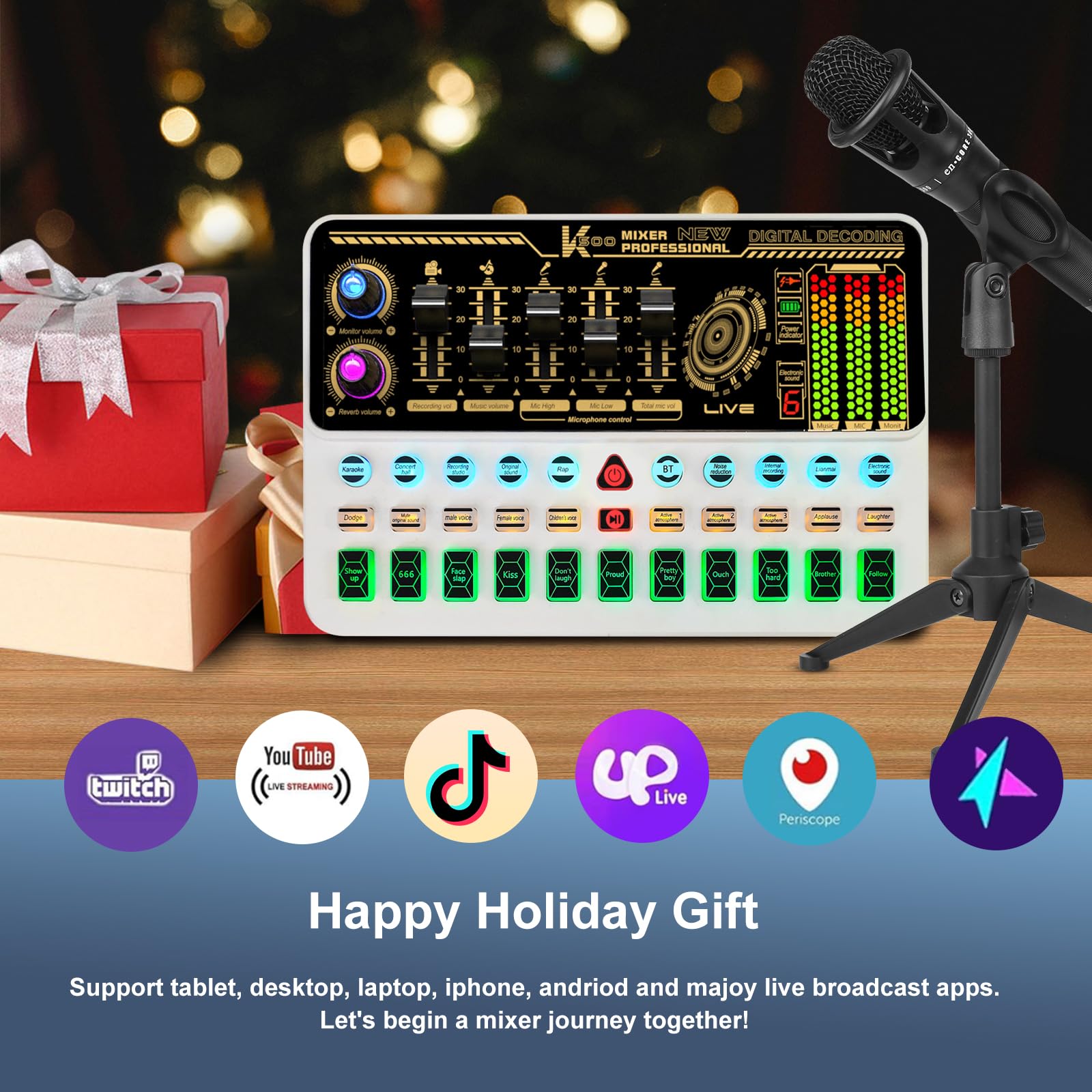 マイク2本＋オーディオインターフェースセット 配信用 ポッドキャスト 美品 Amazon | MAONO オーディオミキサー オーディオインターフェース Mixer