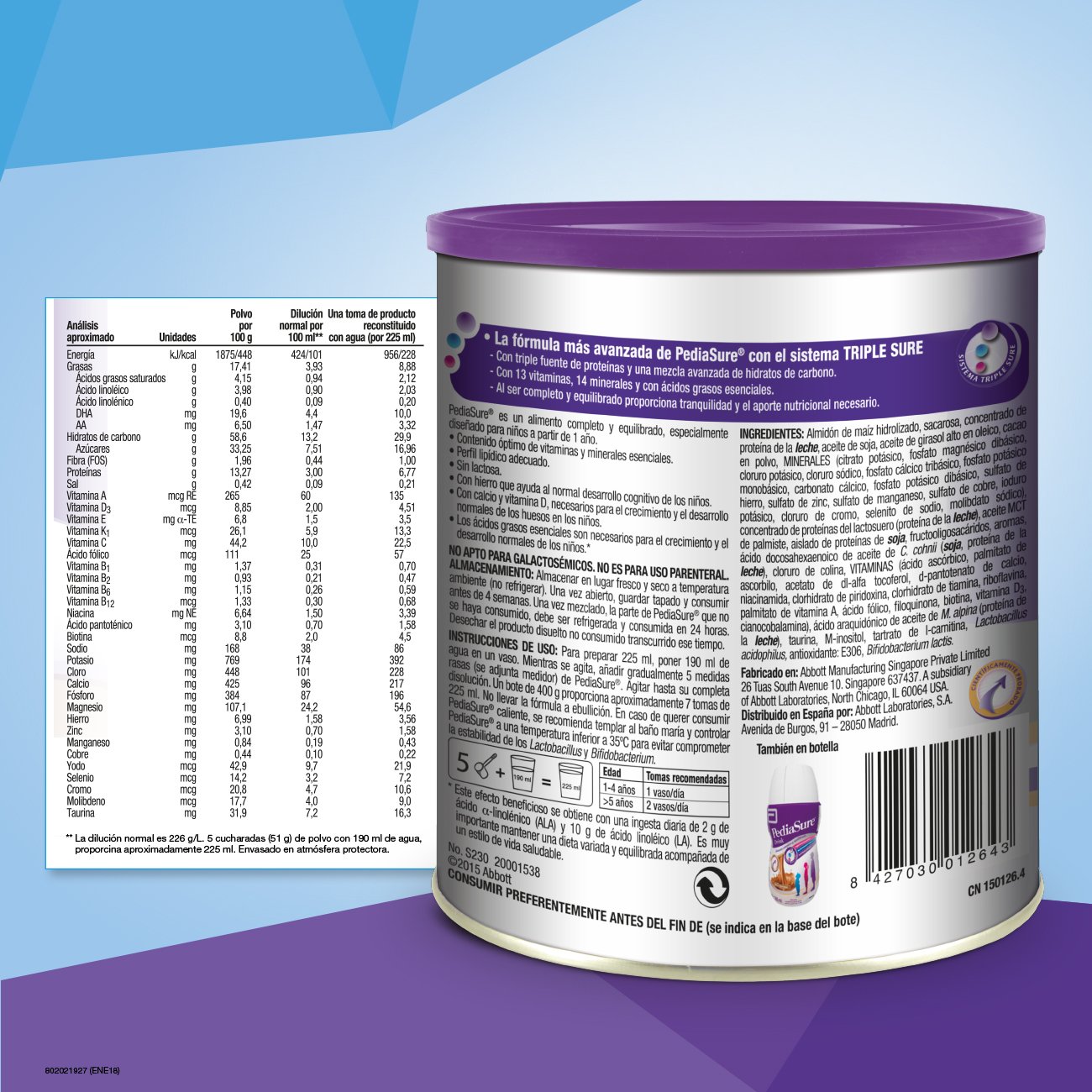 PediaSure 400 g di cioccolato