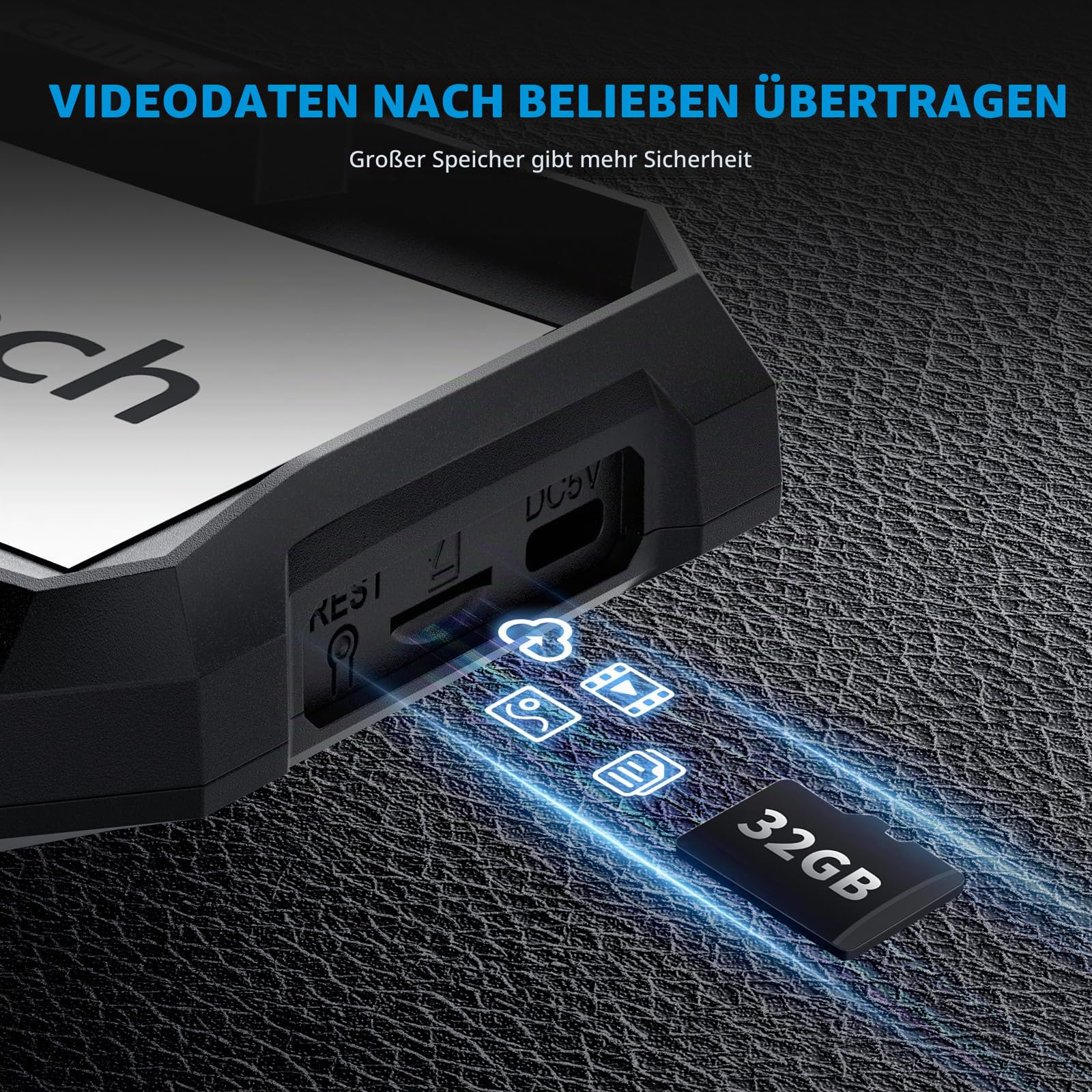 Endoskopkamera mit Licht, 4,3-Zoll Bildschirm, IP67 Boreskop mit 6 LED-Lichtern, 3,28FT Halbstarre Schlangenkamera,6,2mm Endoskop Kamera mit Beweglicher Kopf, Inspektionskamera