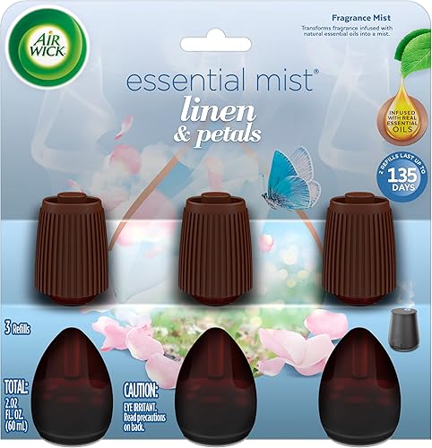 Miniatura 6 de Air Wick Recambio de niebla esencial, 3 unidades, lavanda y flor de almendro, difusor de aceites esenciales, ambientador