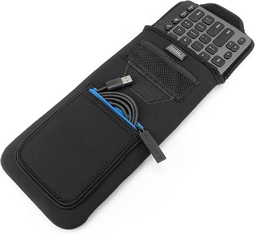 Miniatura 4 de ENHANCE Funda para teclado Bluetooth Logitech K810, Anker, Apple Magic Keyboard (hasta 11.5 pulgadas) con construcción de neopreno, almacenamiento