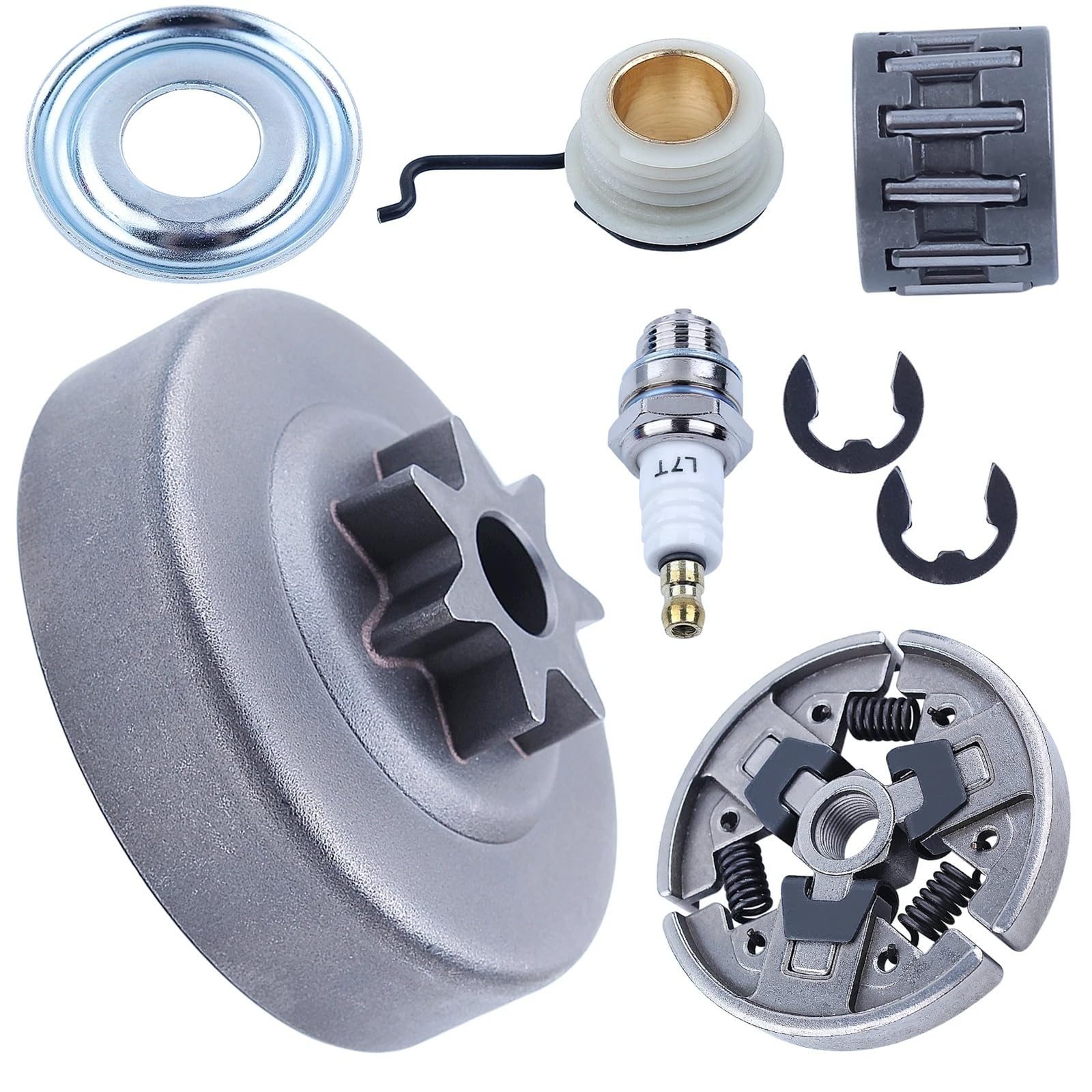 Cojinete de agujas de embrague de piñón de 7 dientes de 3/8" for motosierra STI MS390 MS290 MS310 029 039, engranaje helicoidal 1125 640 2000