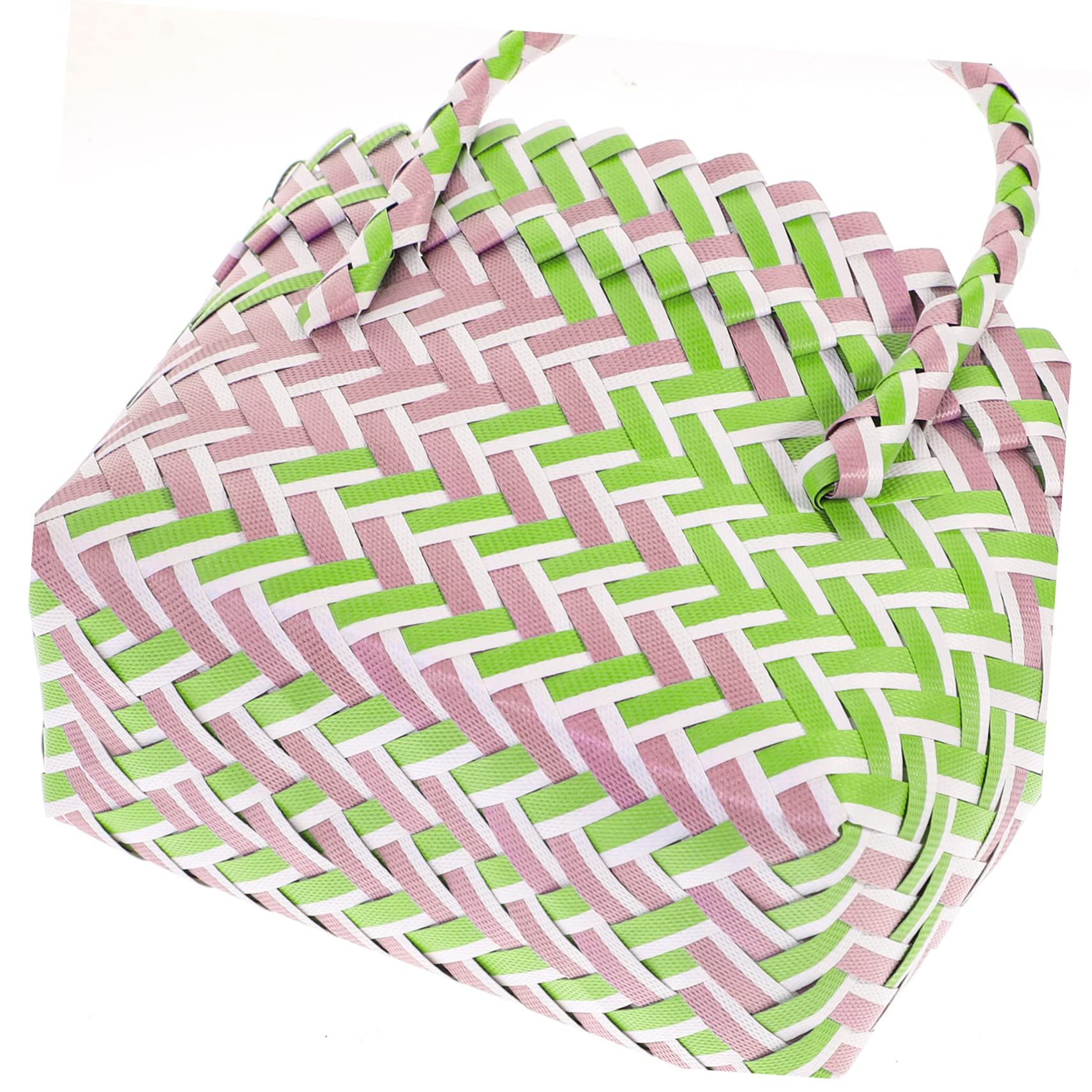 Cabilock 3 Pezzi Cestino Portaoggetti per Esterni Borsa da Picnic Borsa da Viaggio Maniglia Organizer Cestino Rustico Cucina Borsa da Spiaggia