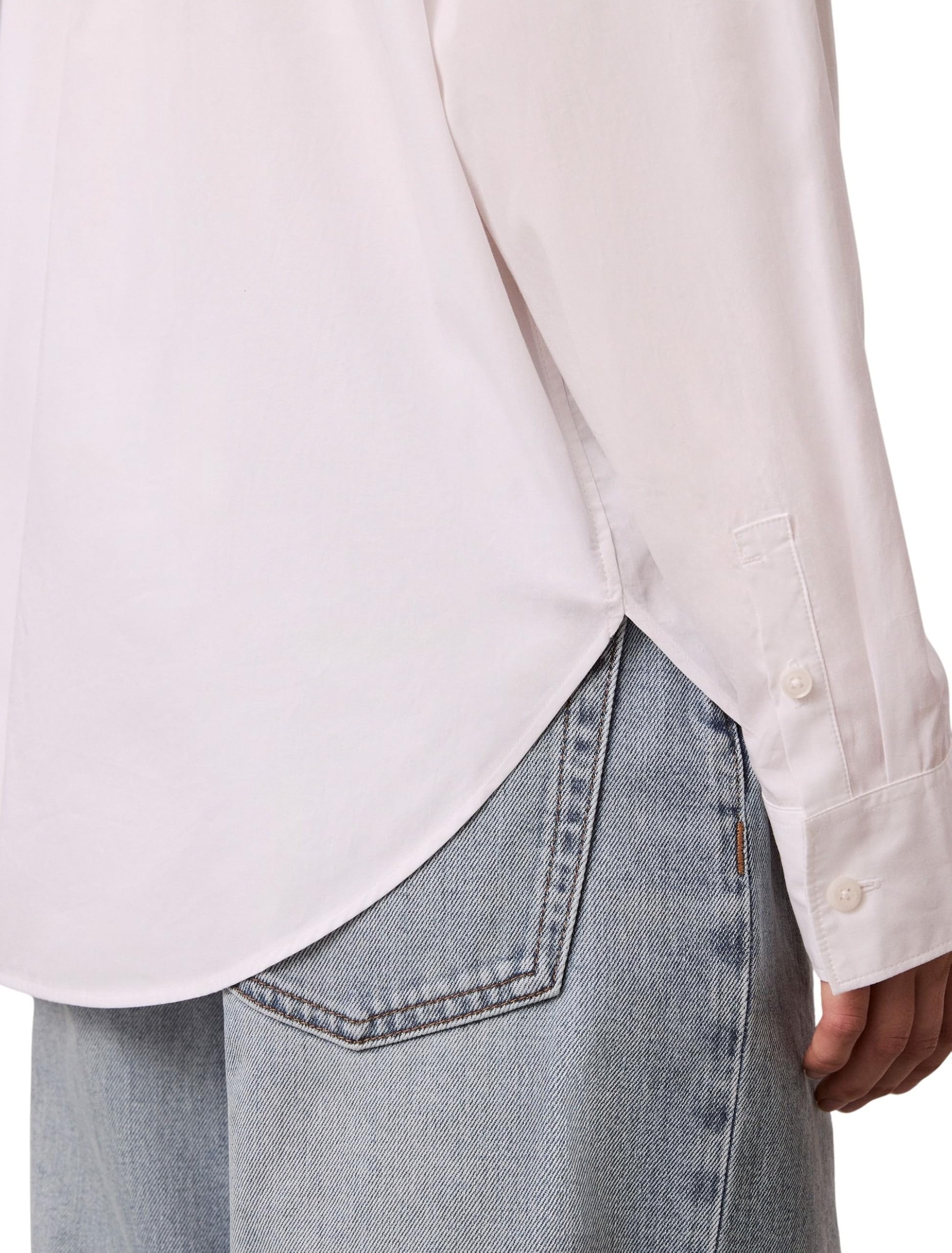 Calvin Klein Cotton Poplin Relaxed Shirt Wove Lv047f147g Altre Camicie Donna