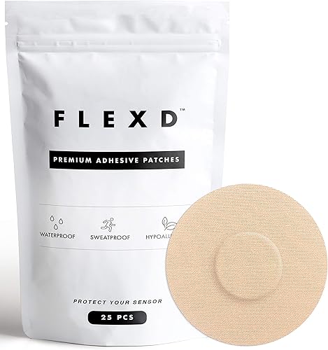 Miniatura 2 de Cubiertas de sensor impermeables Freestyle para Libre 2 y 3 - (25 piezas) - Cubiertas de sensor Libre 3 - Parches Adhesivos CGM - (Redondo -