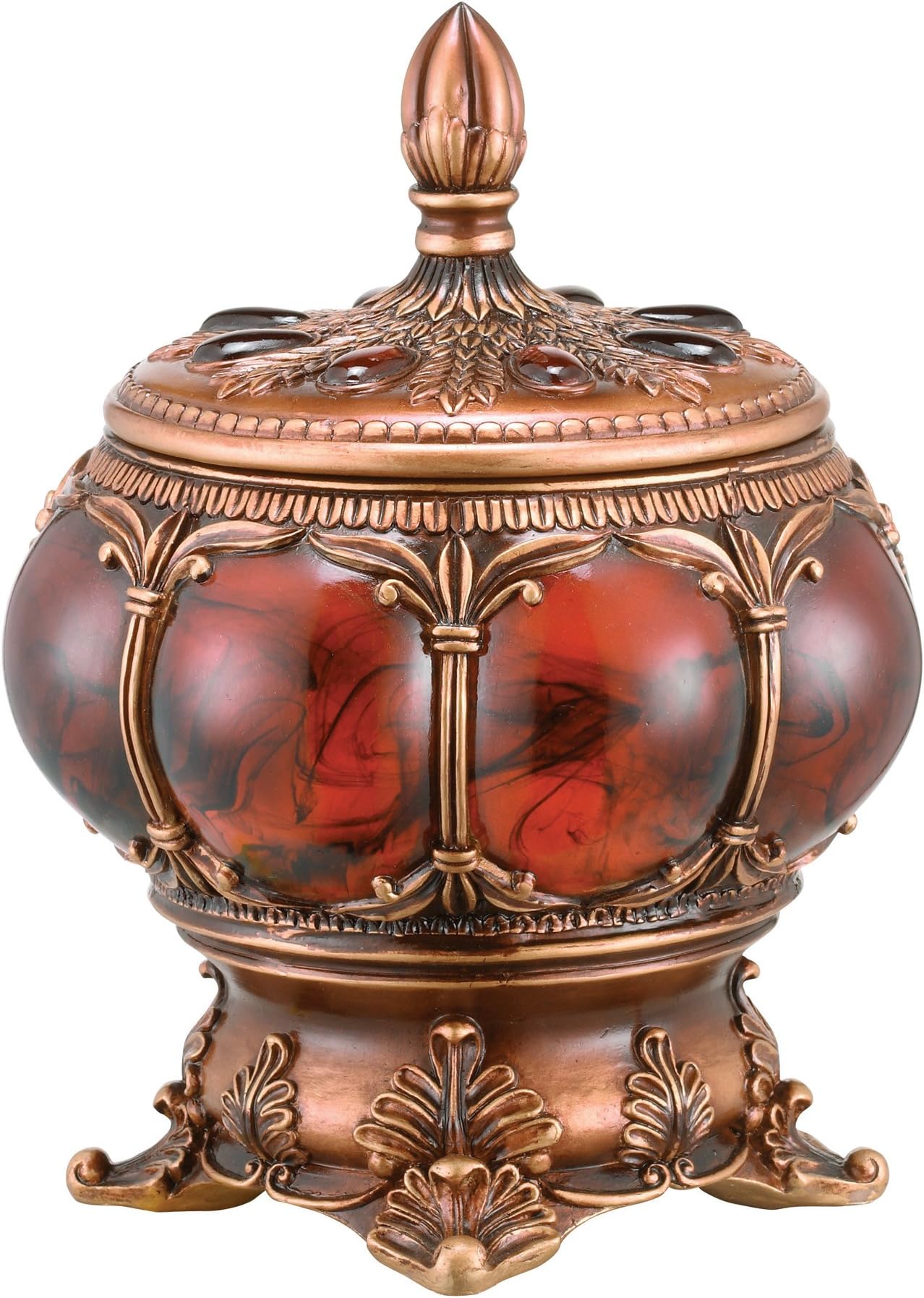 Jewelry Box, 11.5",Burgundy