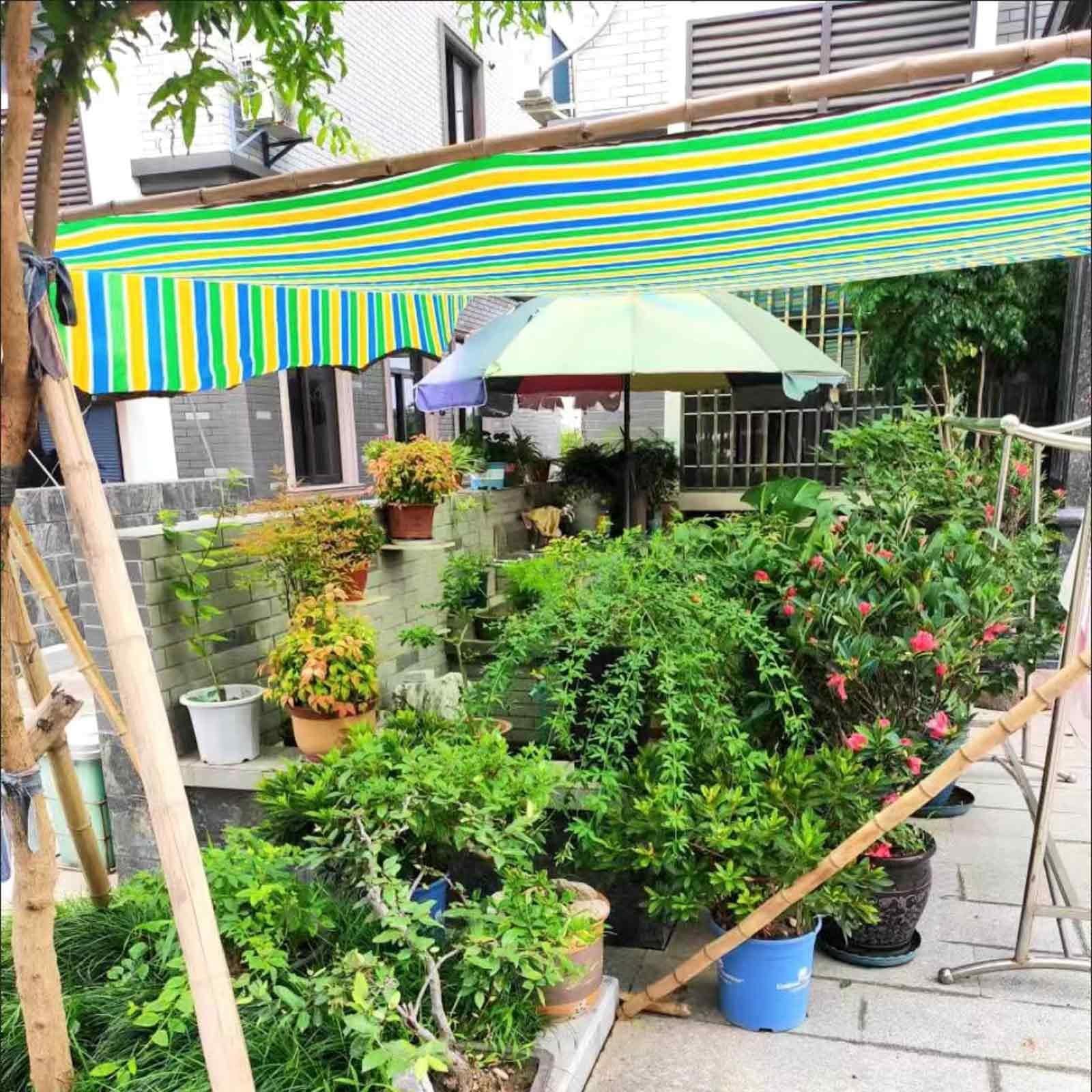 Telo ombreggiante per serre con occhielli 90% – 6 x 8 m (19,7 x 26 piedi) copertura per piante e tettoia per patio, ideale per giardino, fienile e protezione auto