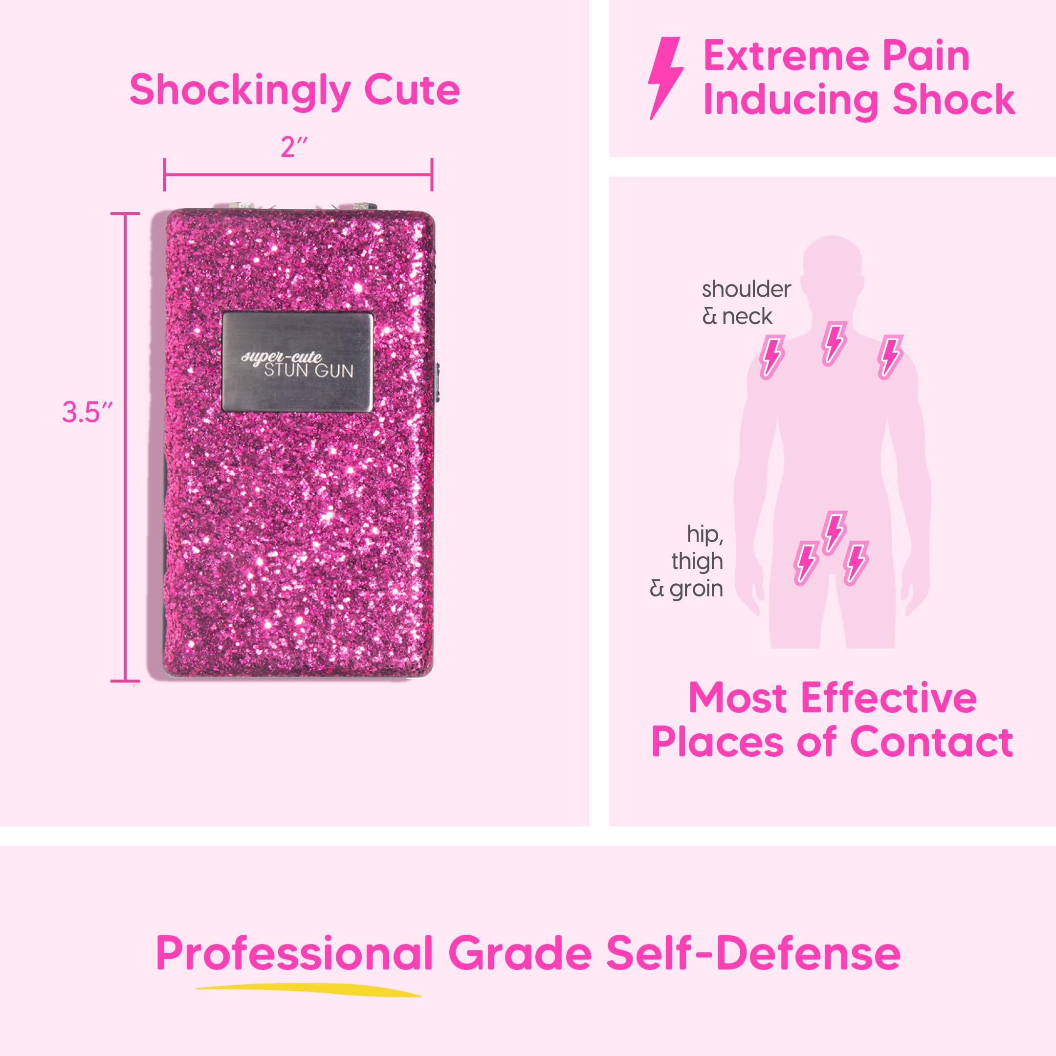 supercute Pepper Spray & Stun Gun Kit Professional Grade, Maximum
