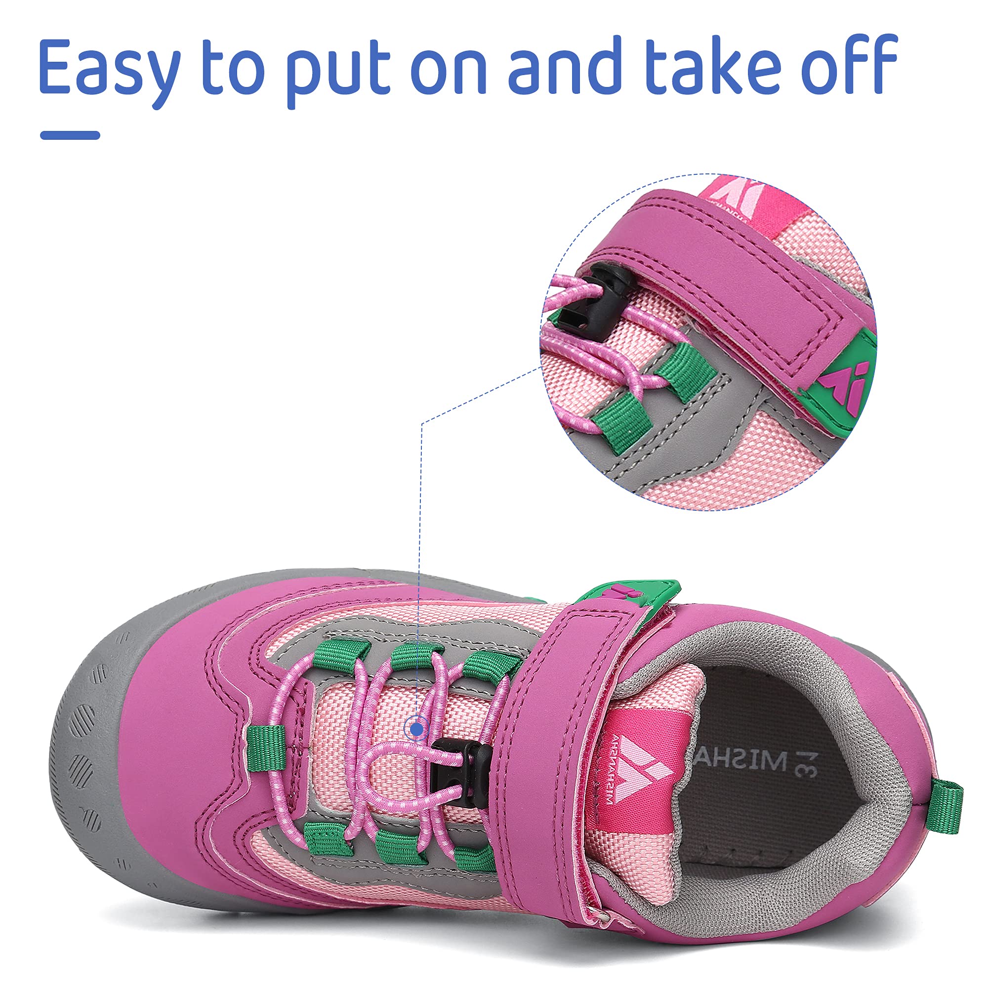 Mishansha Enfants Chaussures de Randonnée Fille Chaussures de Running Multisports Garçon Respirantes Rose