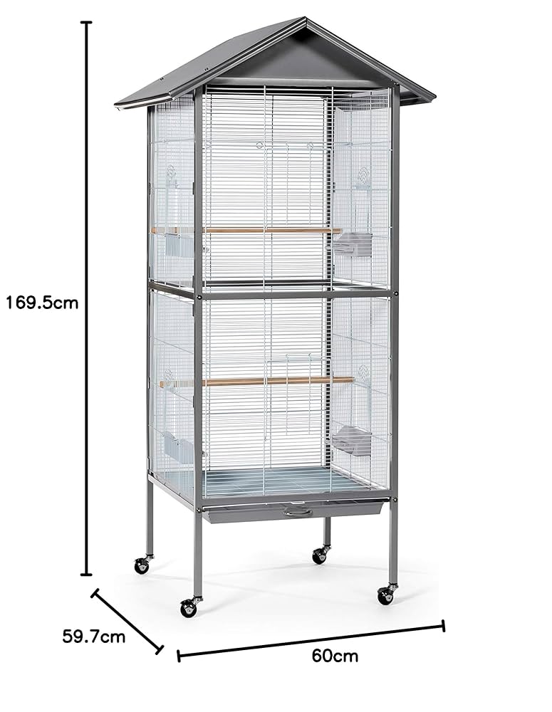 バードケージ Amazon | RAKU バードケージ 鳥カゴ 鳥小屋 複数飼い 止まり木