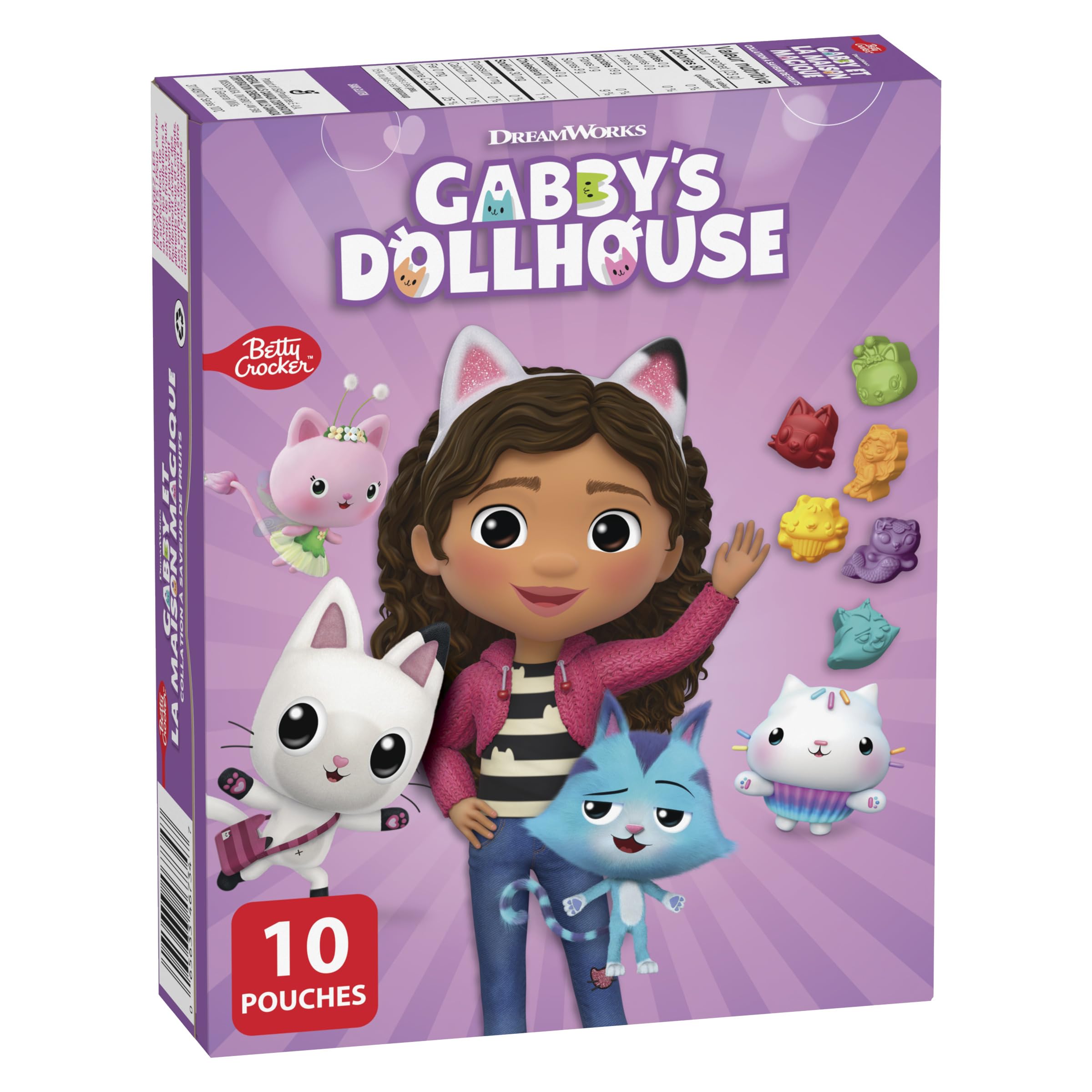 Betty Crocker Gabby's Dollhouse Fruit Flavoured Snacks, Pack of 10