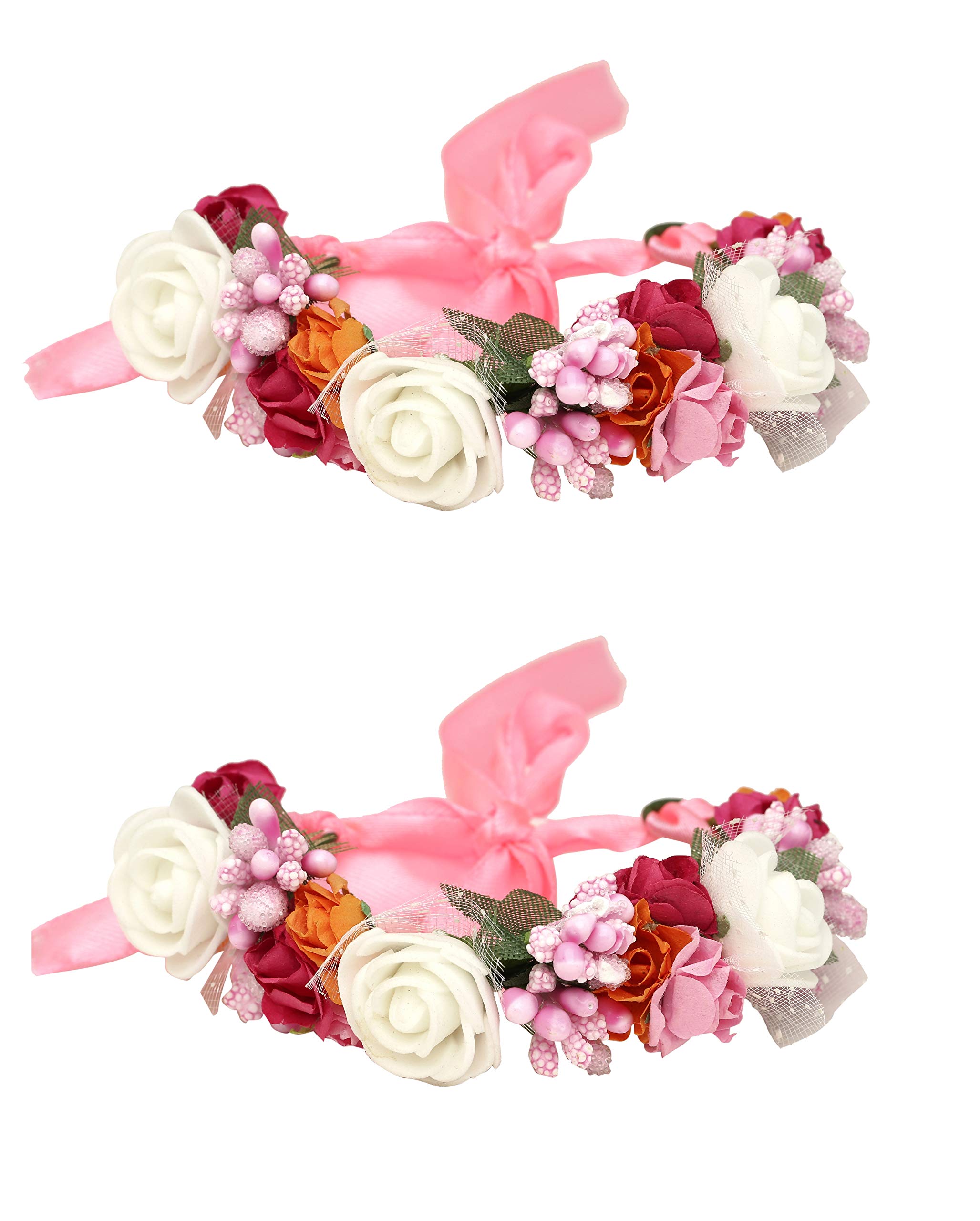 sanjog Fabric Handmade Wrist band/Bracelet for Women/Men/Kids With Multicolor -Pack of 2 (B08CXKQBHH) Amazon Price History, Amazon Price Tracker