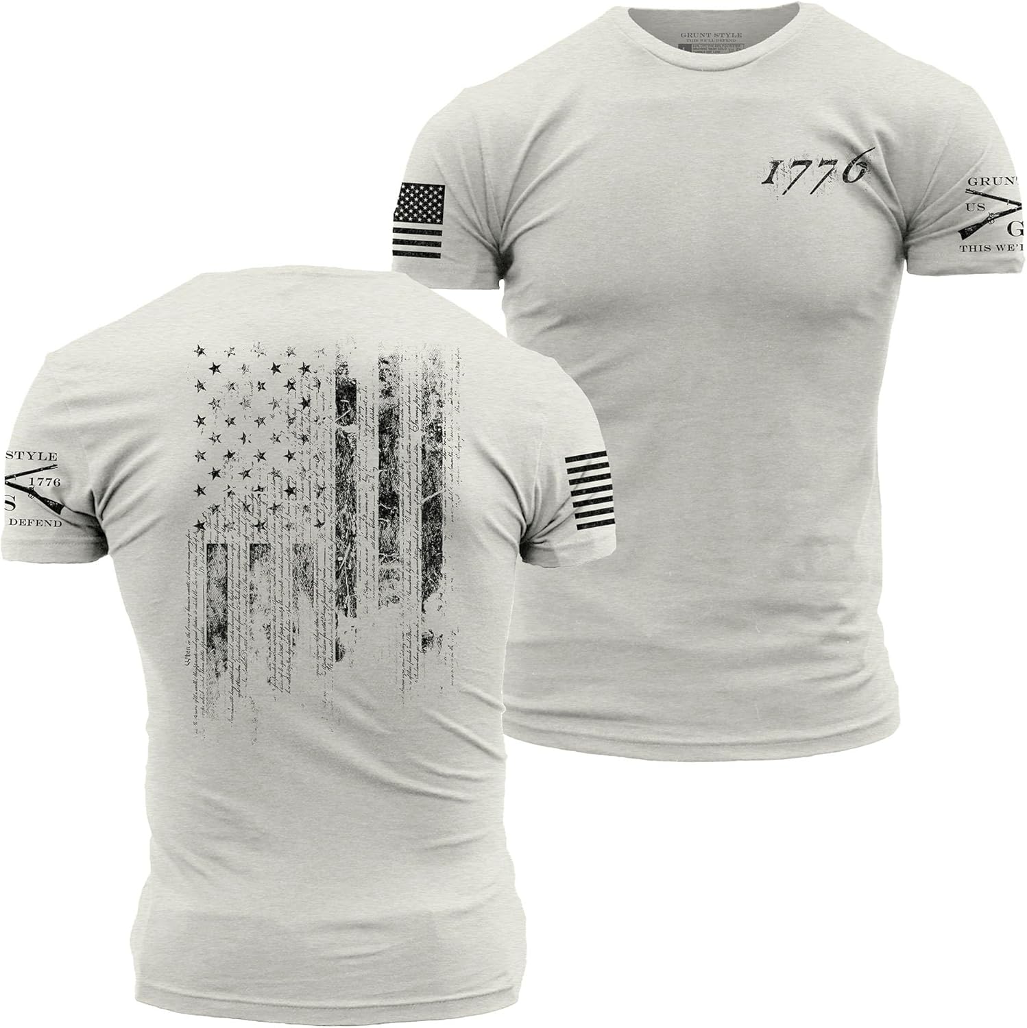 Grunt Style 1776 Flag Men's T-Shirt