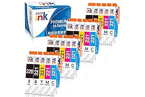 PGI-220 CLI-221 Ink Cartridge(20-Packs) Replacement for Canon 220 221 Ink Cartridges Compatible...