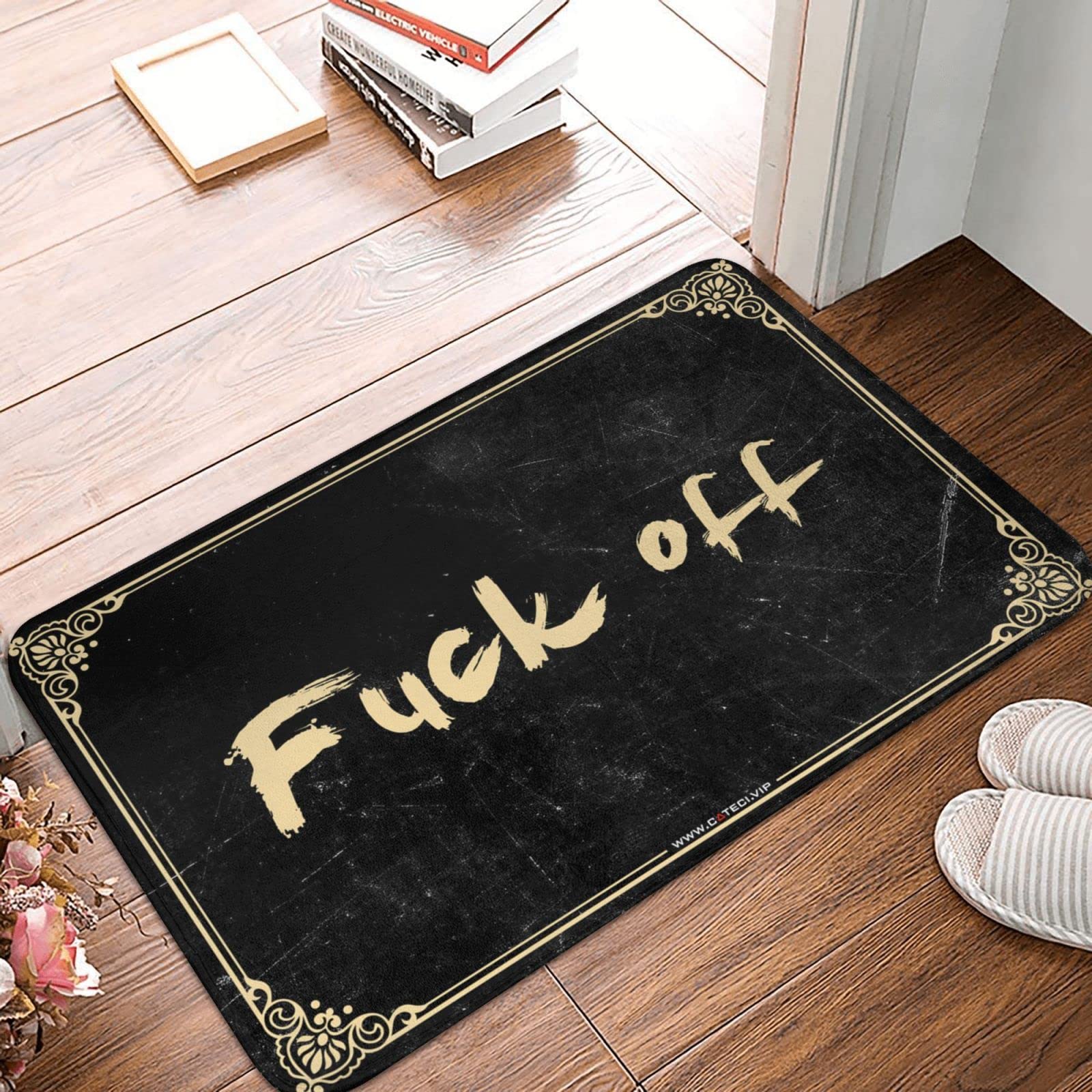 Tapis de cuisine de ferme f-k Off pour égayer votre entrée intérieure