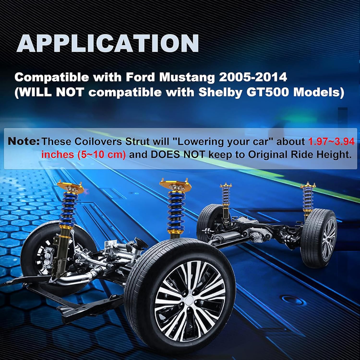 MOSTPLUS Coilovers Lowering Struts Compatible for 2007-2015 Nissan Altima 2009-2015 Maxima Height Adjustable Lowering Kit Suspension Front and Rear