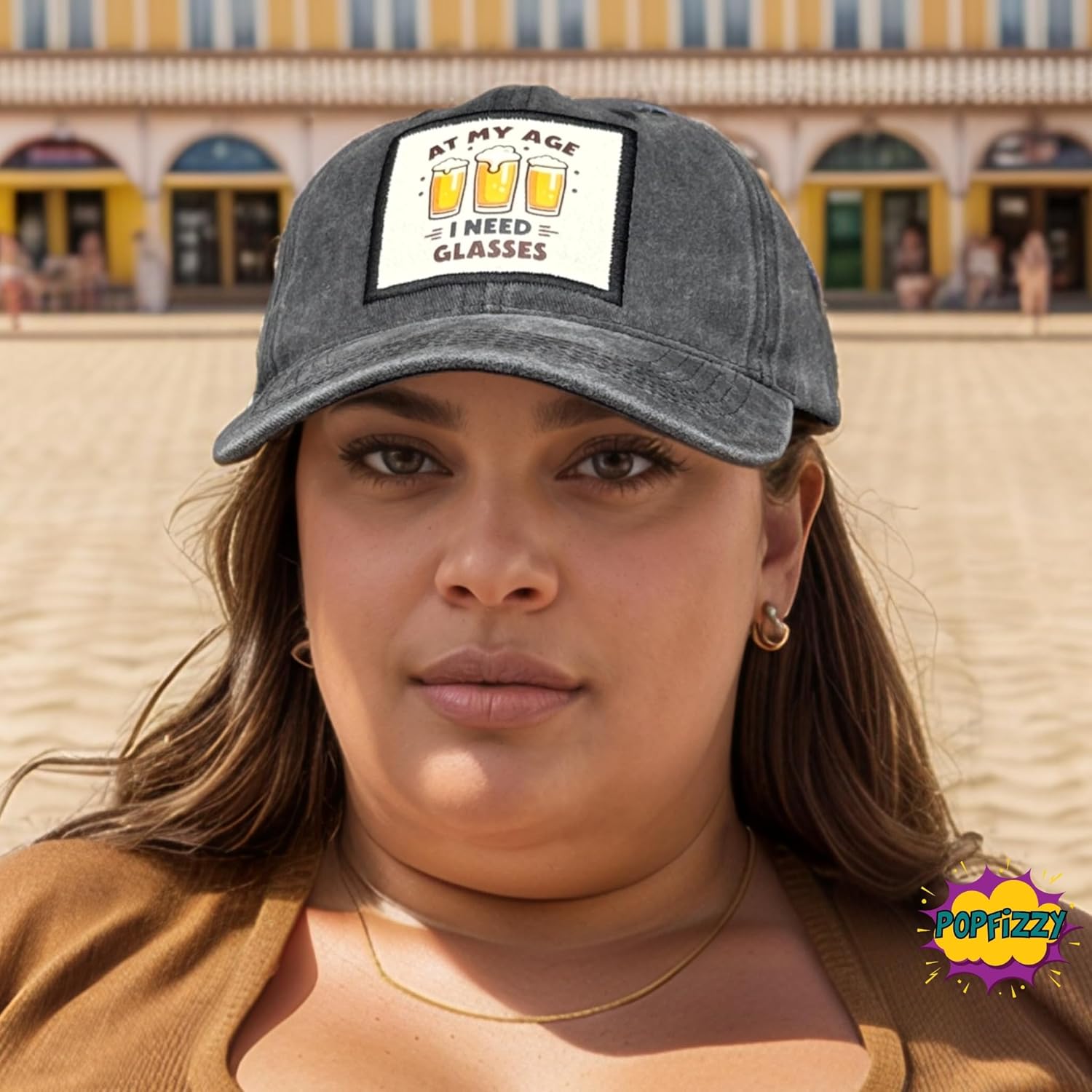 Popfizzy Funny Hats for Men and Women, Fun Adult Baseball Cap, Funny Birthday Gifts for Women and Men, Cool Dad Hat Gift Idea