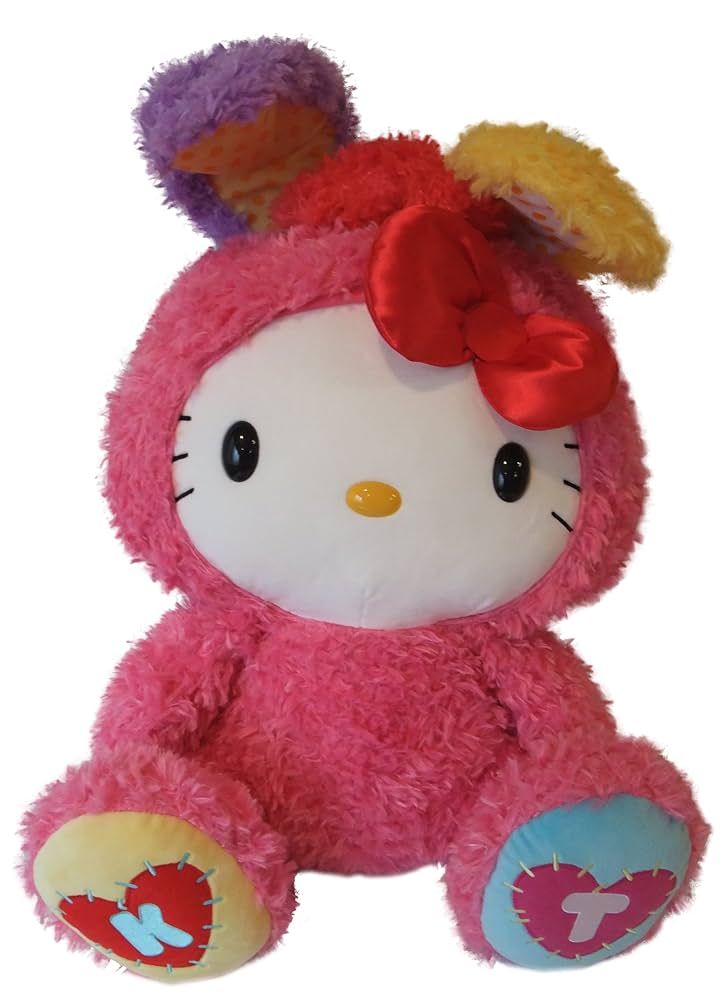 Amazon.co.jp: ハローキティ/ビビットラビットぬいぐるみピンク