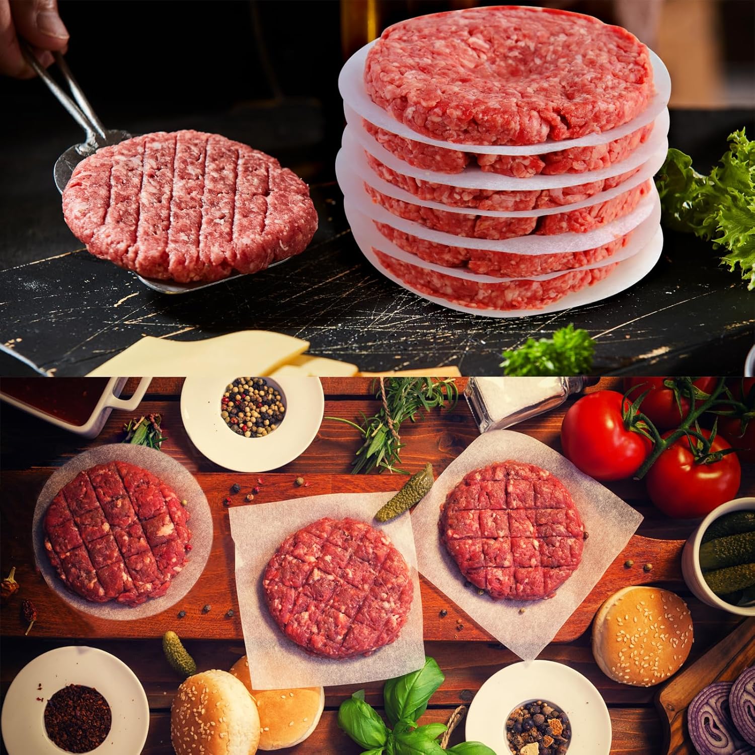 uxcell 200Pcs Parchment Paper Rounds 3-1/2 Inch, Round Parchment Paper Non Stick for Baking Small Cakes, Separating Frozen Meat, Toaster Oven, White - Image 5