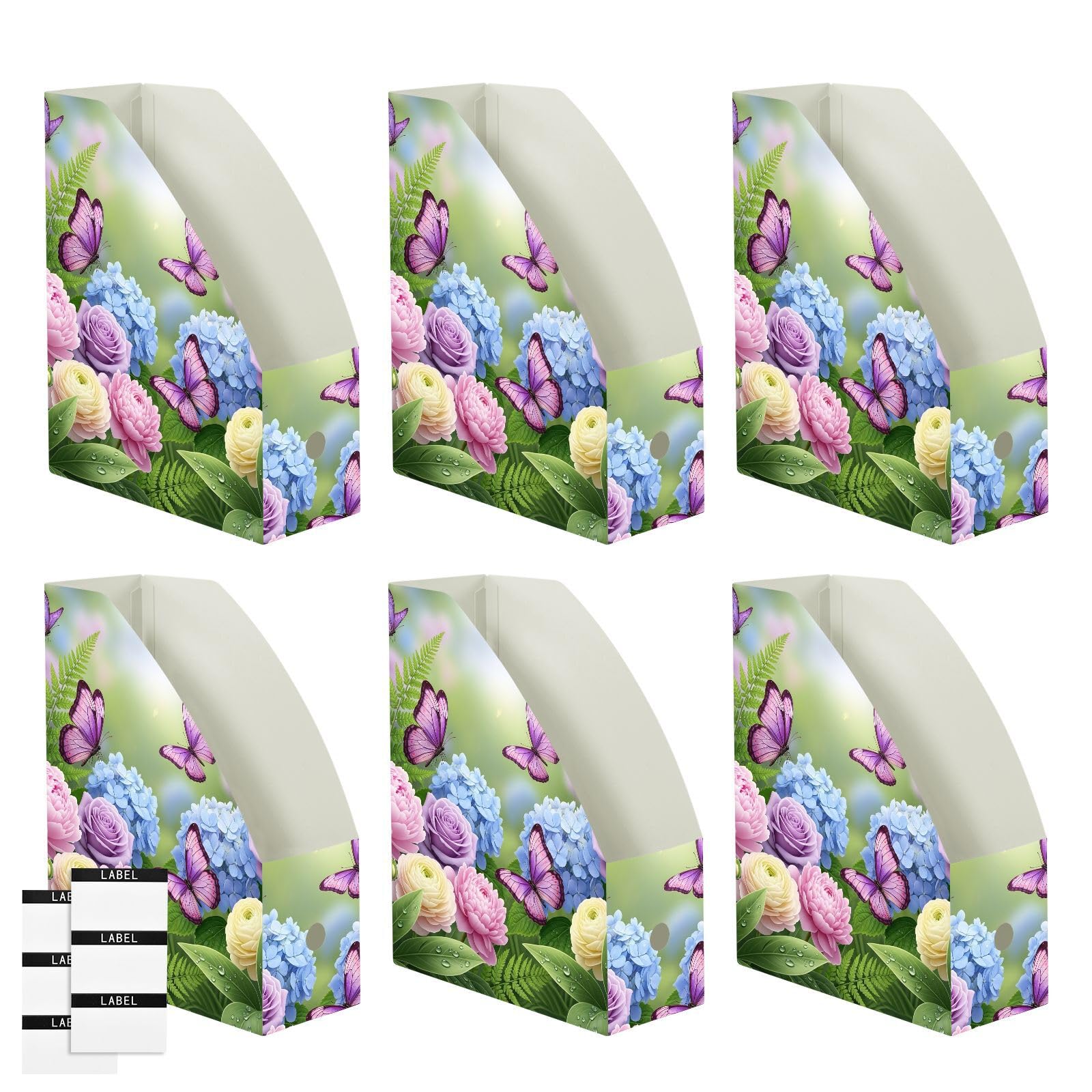 Zeitschriftensammler, Cartoon-Schmetterling, Kunststoff, Violett