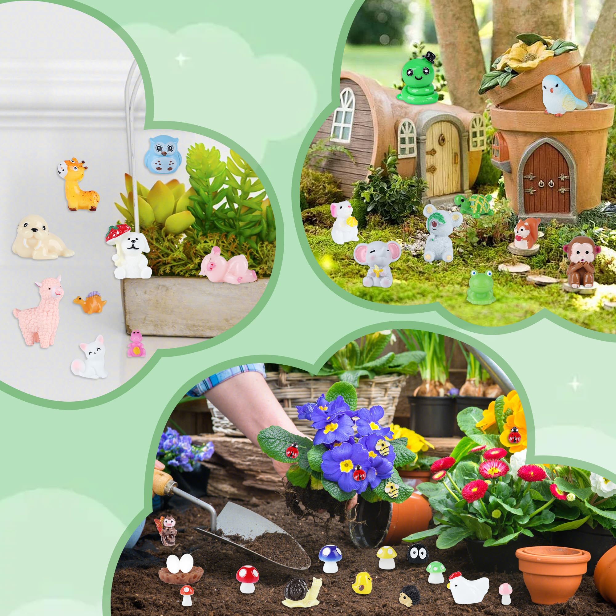100 sztuk mini figurek zwierzęcych z żywicy, zestaw zabawek, ornamenty, kaczka, lew, słoń, łoś, dinozaury, miniaturowe figurki, krajobraz, akwarium, prezent urodzinowy, dekoracja tortu dla chłopców i