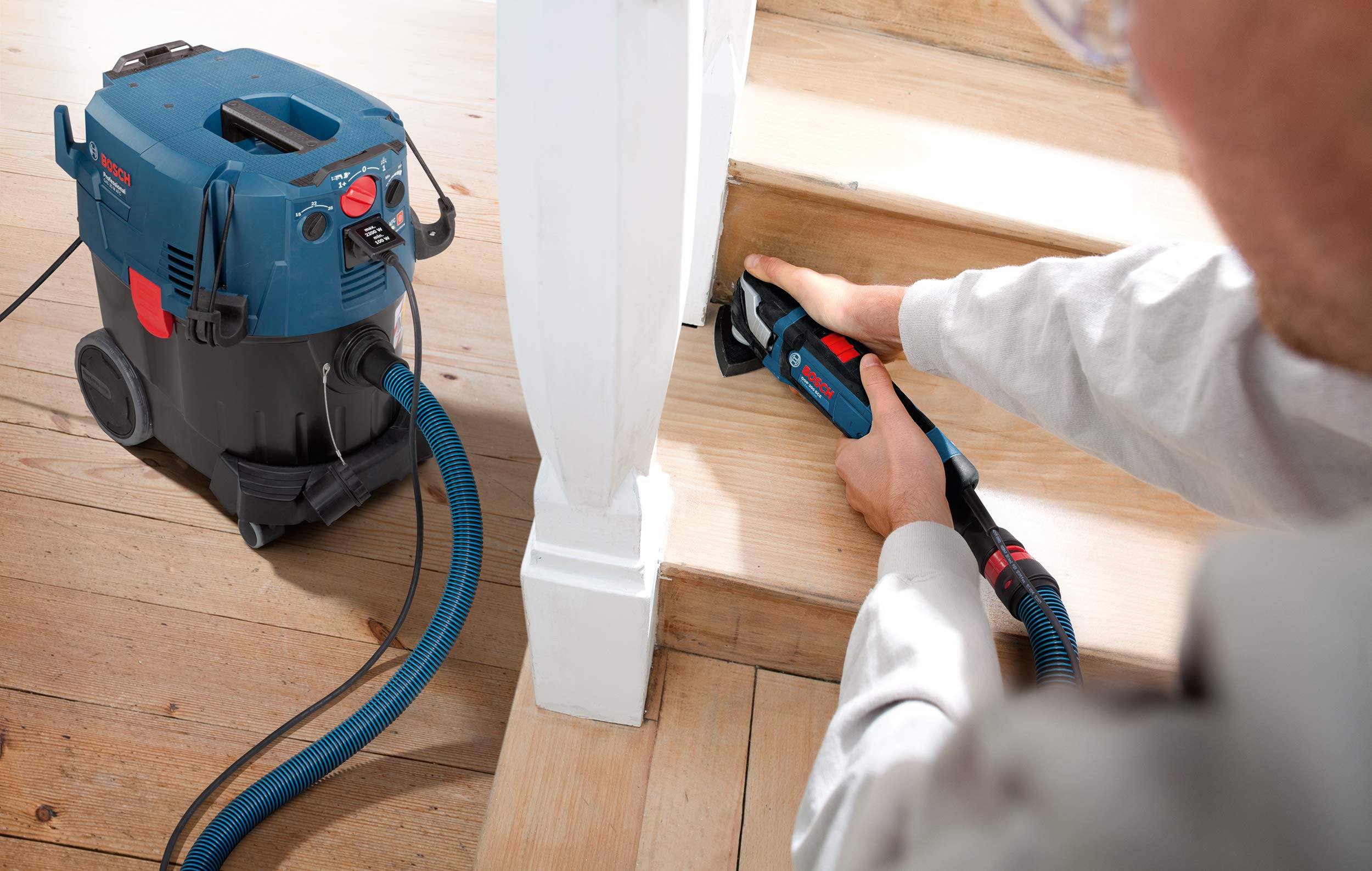 Bosch Professional 10 worków jednorazowych z polietylenu (osprzęt do odkurzaczy GAS 35 H AFC, GAS 35 M AFC, GAS 55 M AFC)