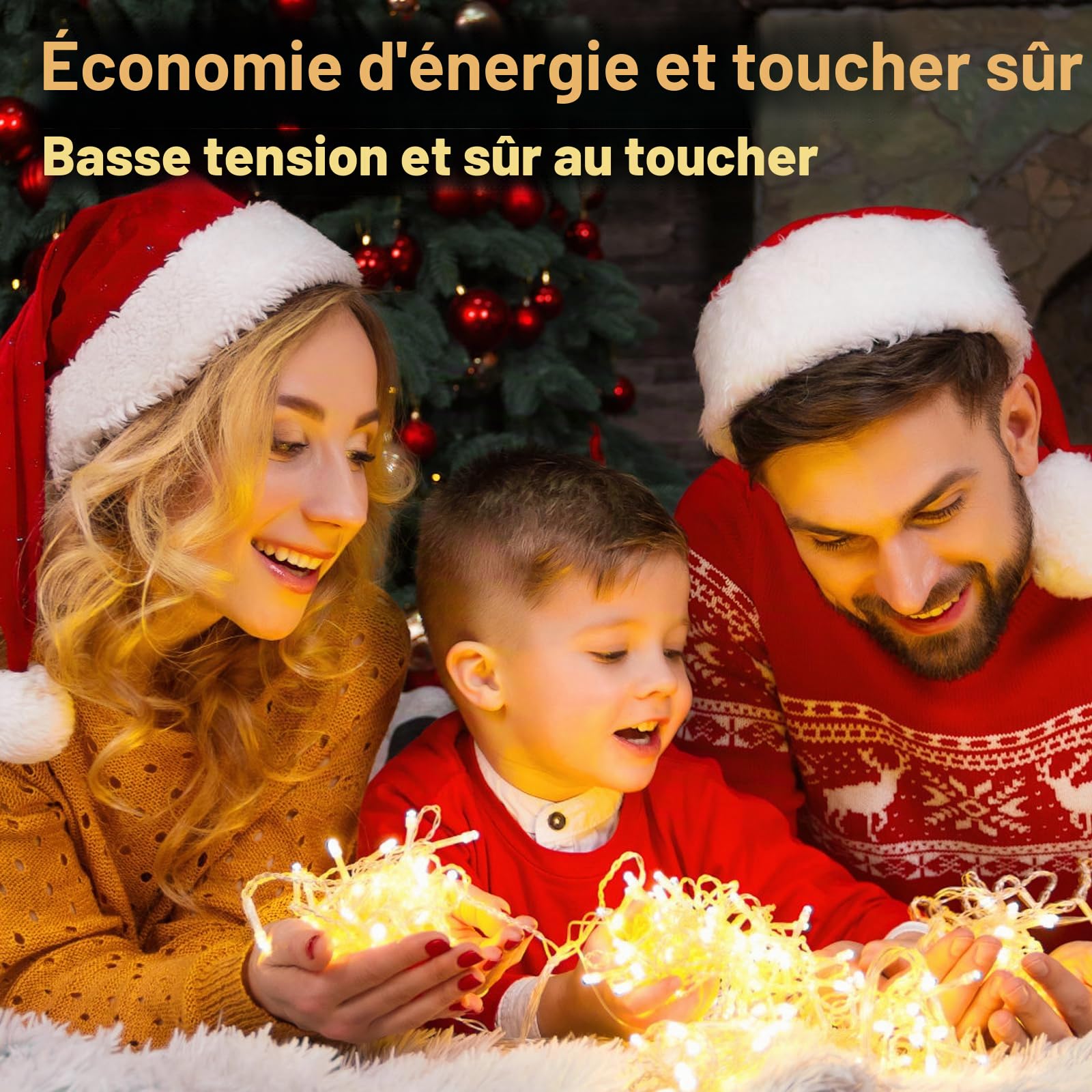 Quntis 1000 LED Guirlande Lumineuse 100M Blanc Chaud, 8 Mode d’Éclairage Lampe, Guirlande Lumière pour Anniversaire Mariage, Décoration d'ambiance Extérieur Intérieur de Noël Pergola Terrasse Maison