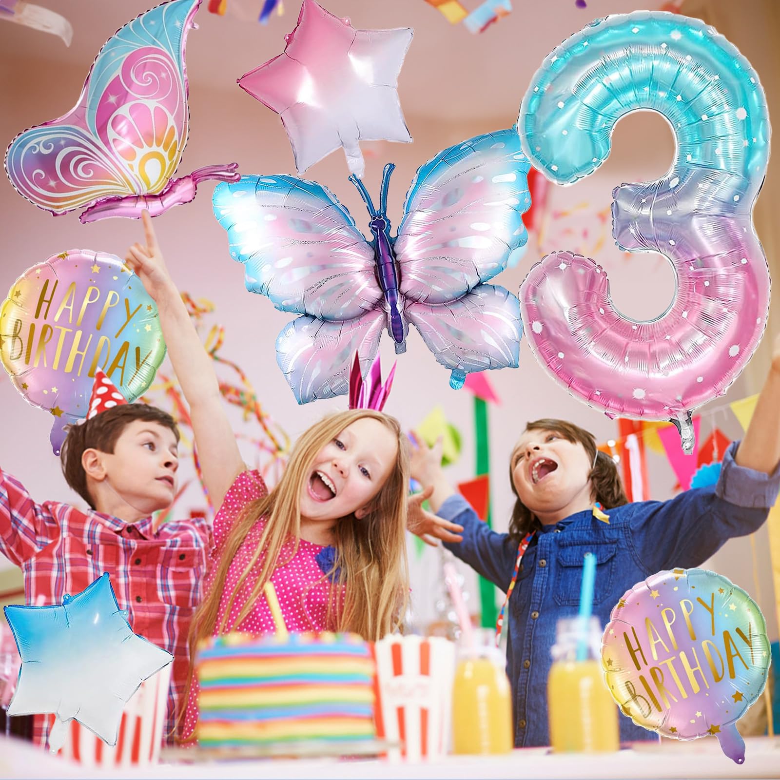 Piñata Infantil 30x40cm Con Sorpresa – Varios Diseños, Cartón Reforzado, Listón Secreto (Bebeffiiin)