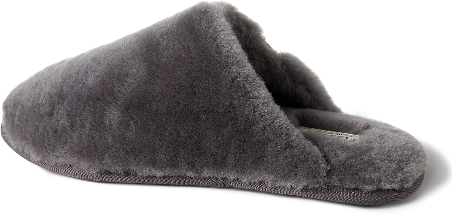 Fireside by Dearfoams Men's Broome Genuine Shearling Scuff