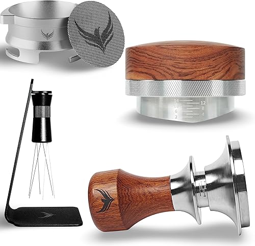 Breville - Juego de máquina de café expreso de 2.126 in, embudo de dosificación, pantalla de disco, herramienta de distribución y herramientas WDT