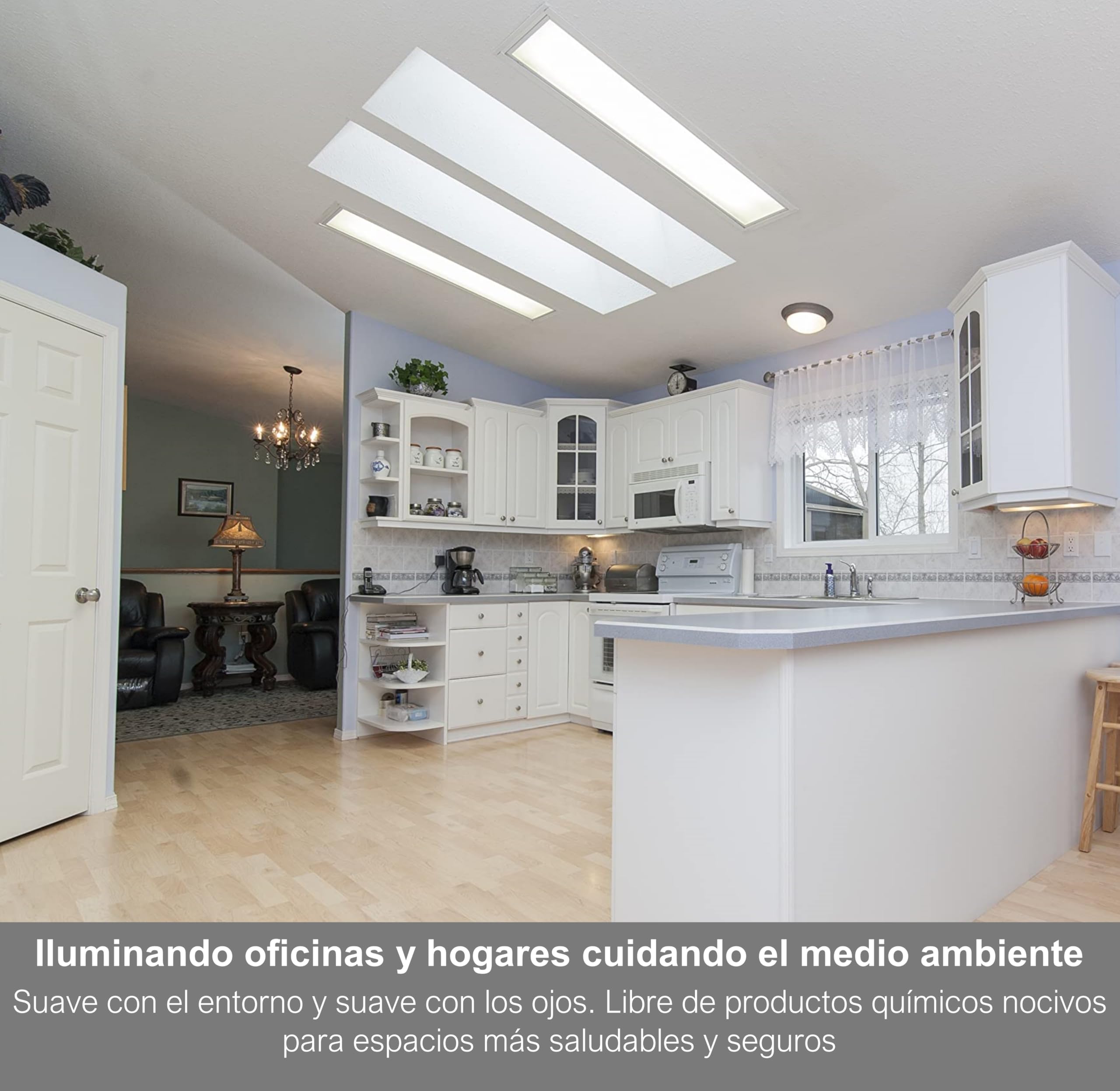 CLAR - Panel LED 120x30 Empotrable 40W, Pantalla LED, Luz Cocina, Placa LED 120x30 (Pack 2)