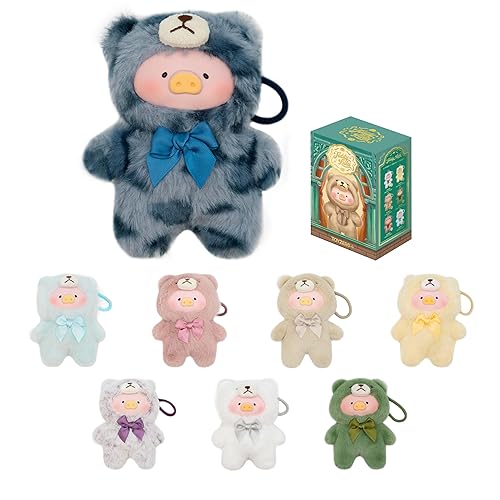 Official Lulu The Piggy Blind Box-Vintage Teddy Shop Series Plush Keychain Blind Boxes Figures Cute Stuffed Animals Mystery Box Collectibles Toys Home Decorations Holiday Birthday Gifts, Single Box - Single Box