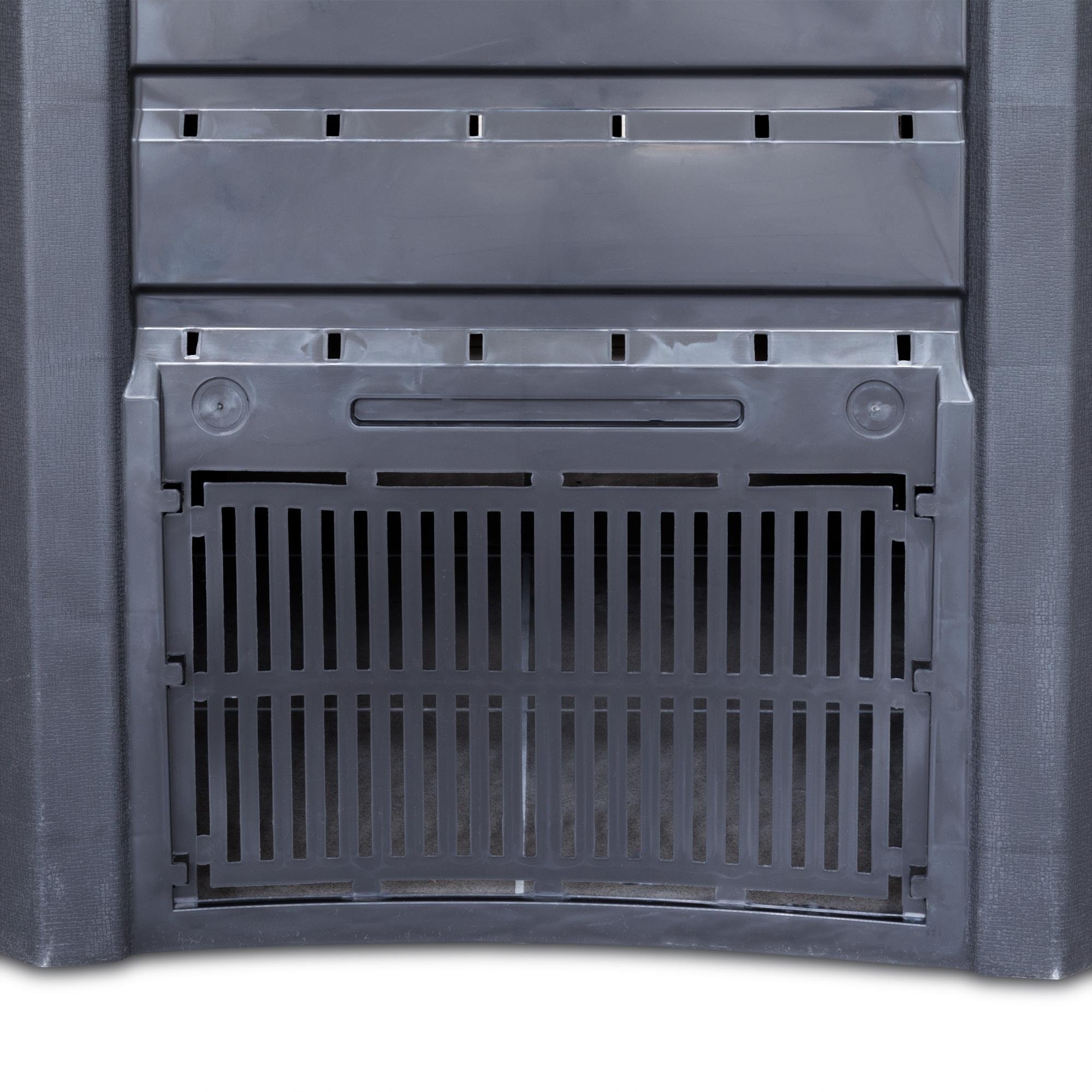 Schnellkomposter 380 Ltr Gartenkomposter schwarz Thermokompost