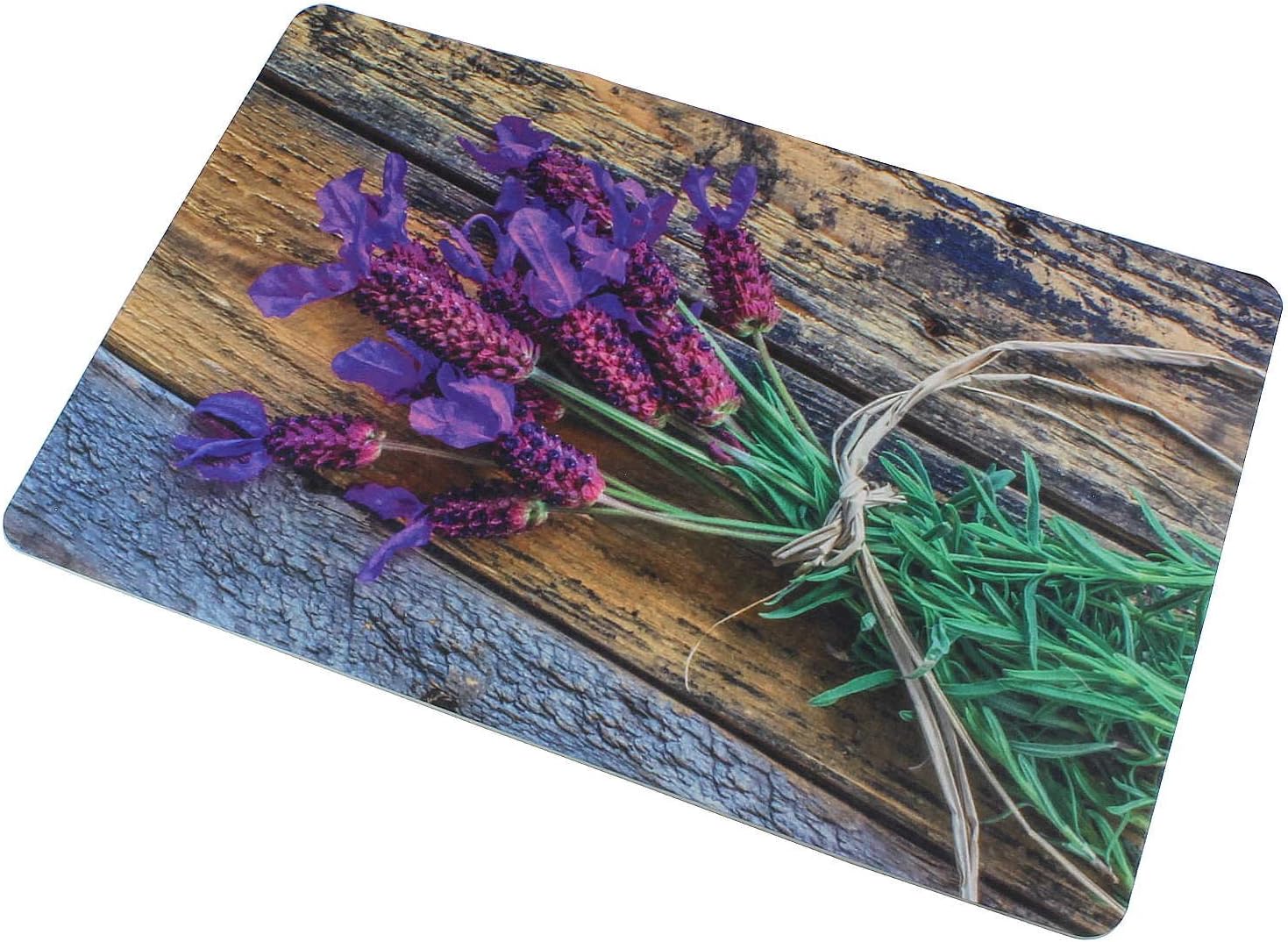 Vintage Bath Mat Bathroom Rug bathroom bath mat Anti-Slip Shower Mat Quick Dry 60 x Extra Thin Lavender Flower Petals