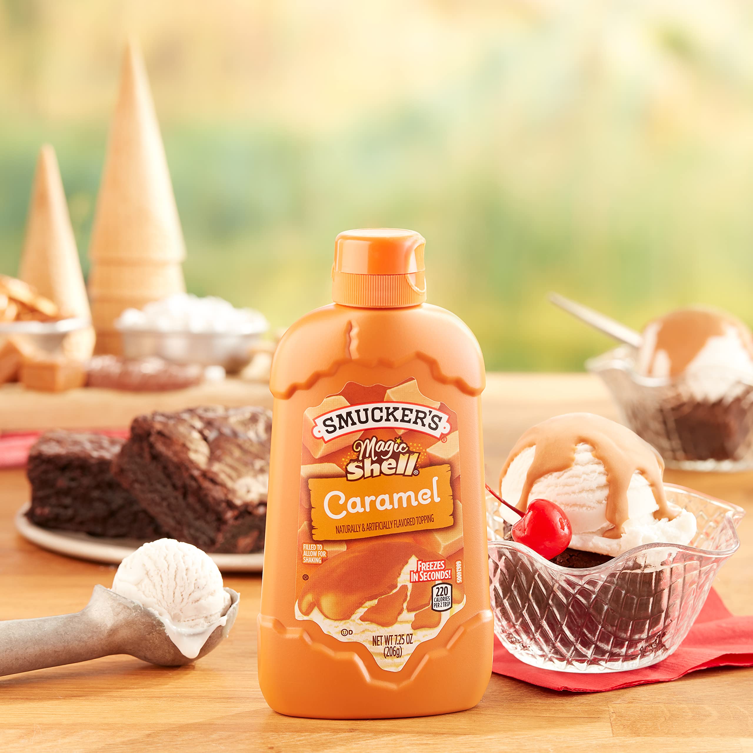 Amazon.com : Smucker's Magic Shell Caramel Flavored Topping, 7.25